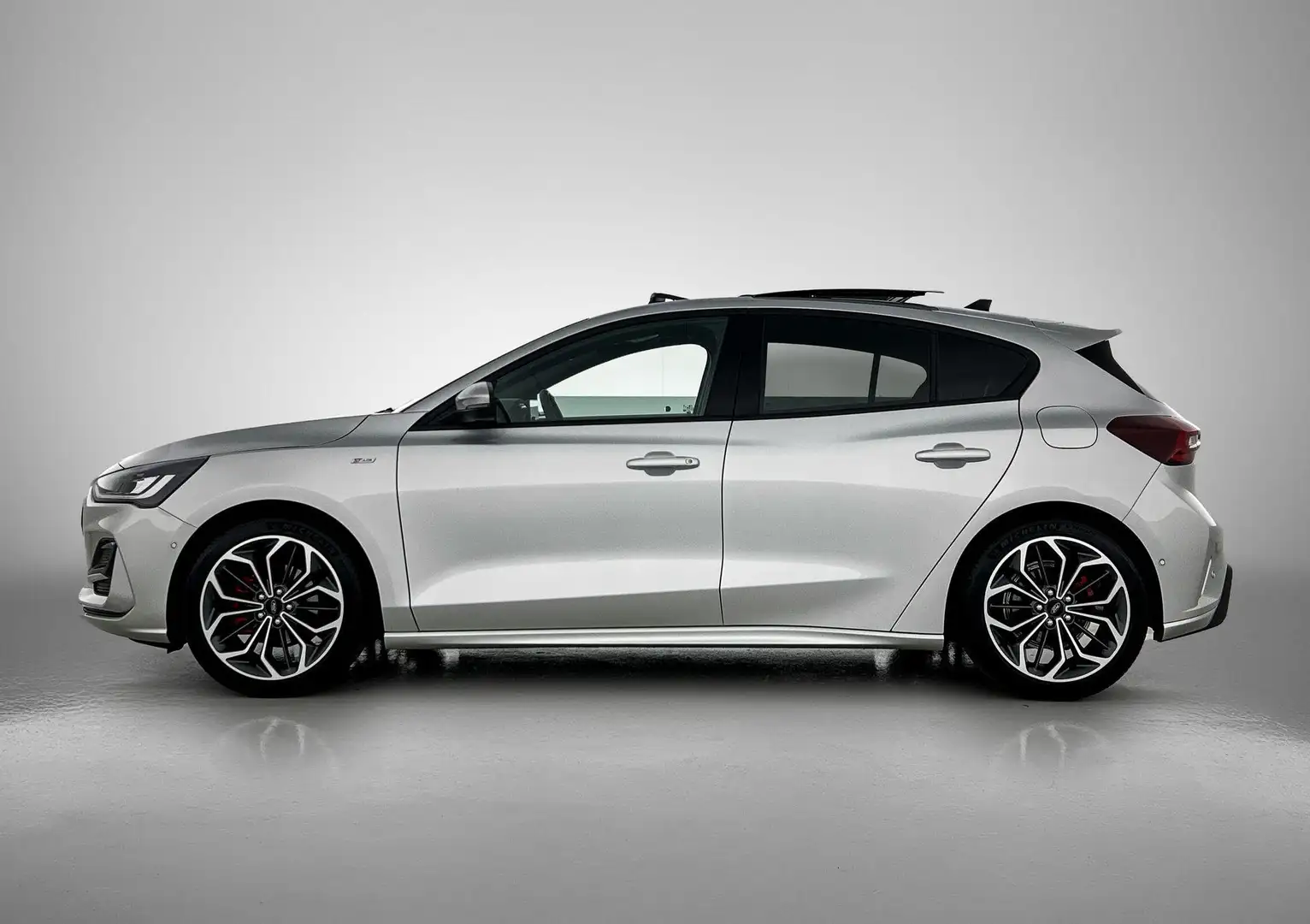 Ford Focus 1.0 EcoBoost Hybrid ST Line X Panoramadak | Schuif Grijs - 2