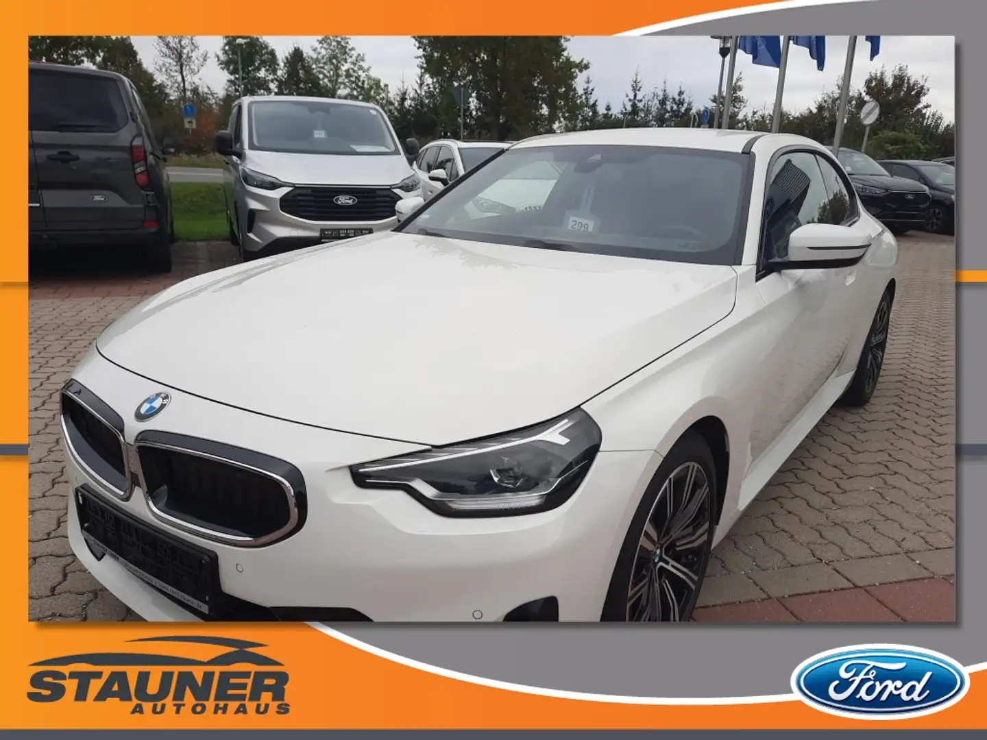 BMW 218 i Coupe Navi Klimaautomatik DAB Weiß - 1