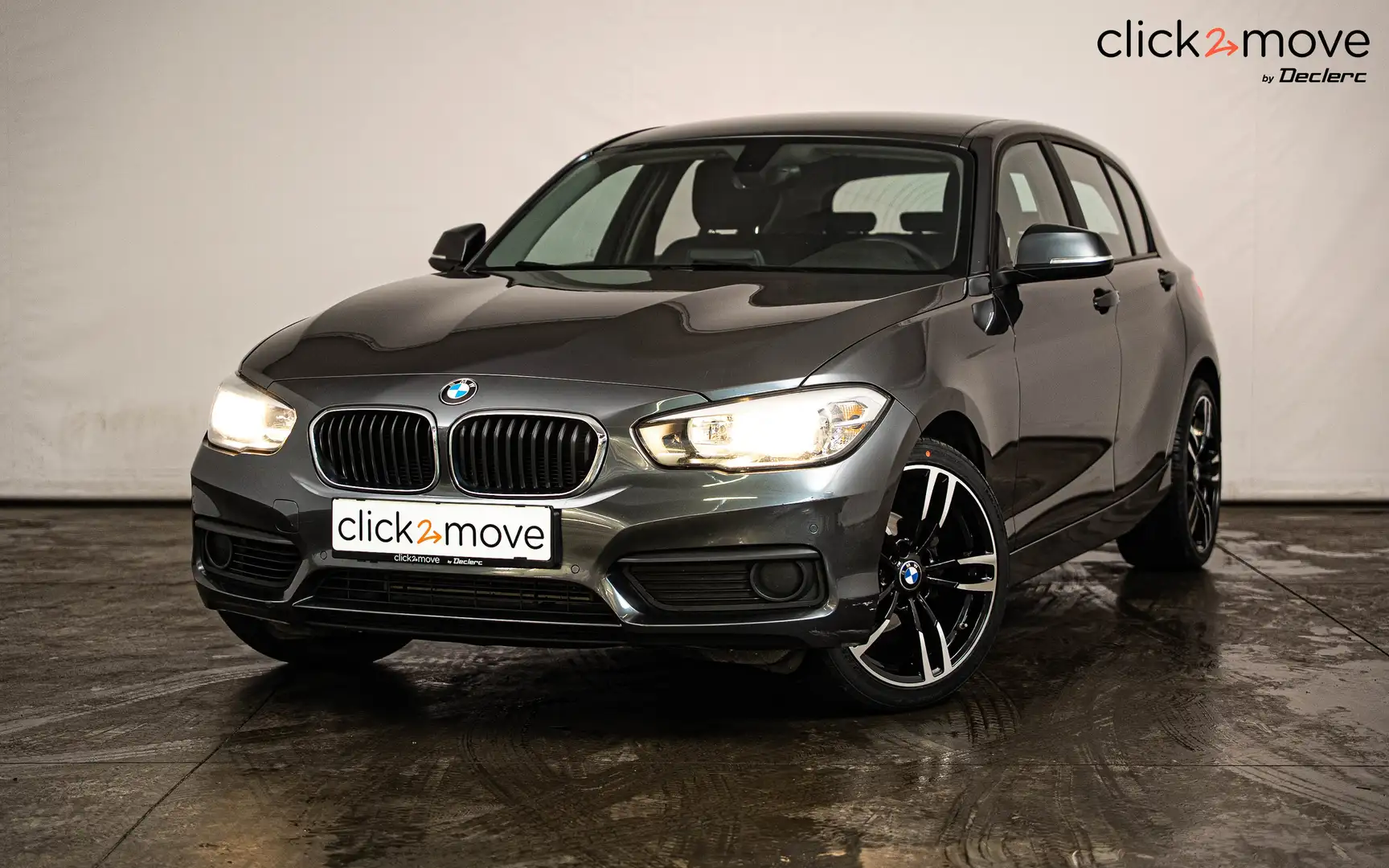 BMW 118 118iA Sportline Gris - 1