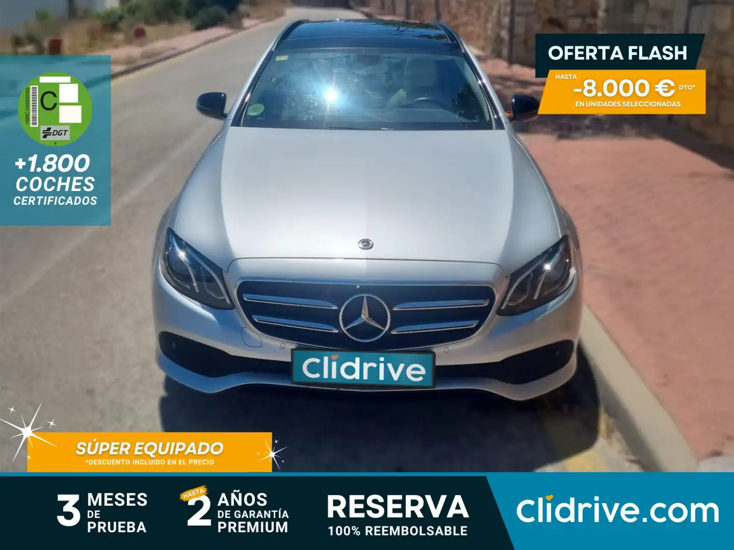 Mercedes-Benz E 220 d Estate Gris - 1