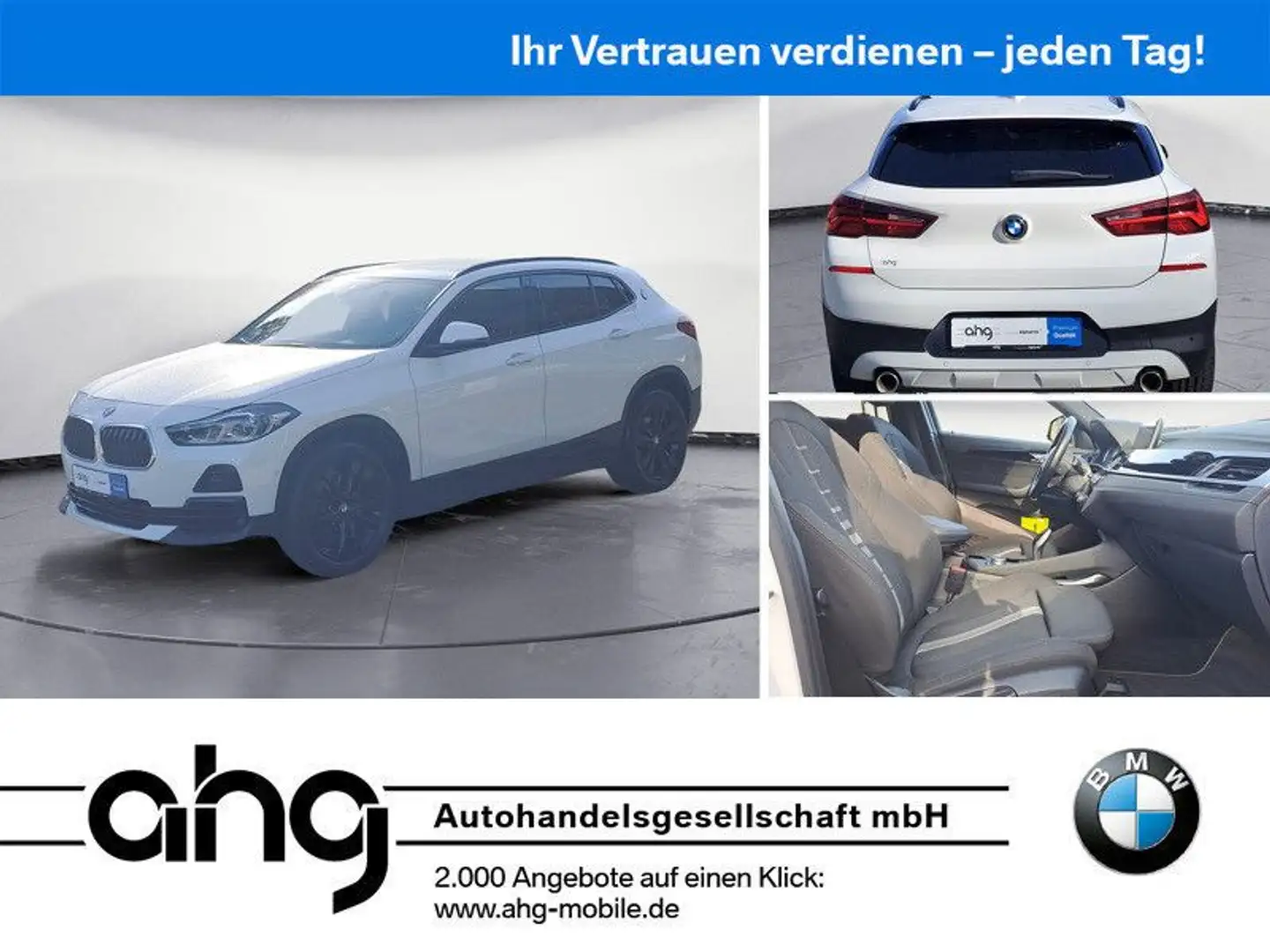 BMW X2 sDrive20i Advantage Plus DSG Leder Bluetooth Weiß - 1