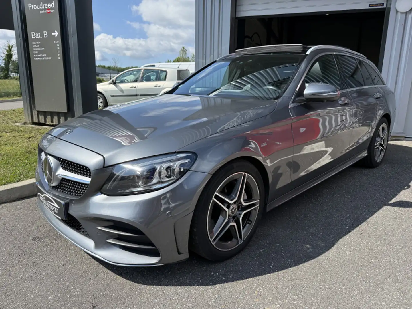 Mercedes-Benz C 220 220 D 194CH AMG LINE 9G-TRONIC Gris - 1