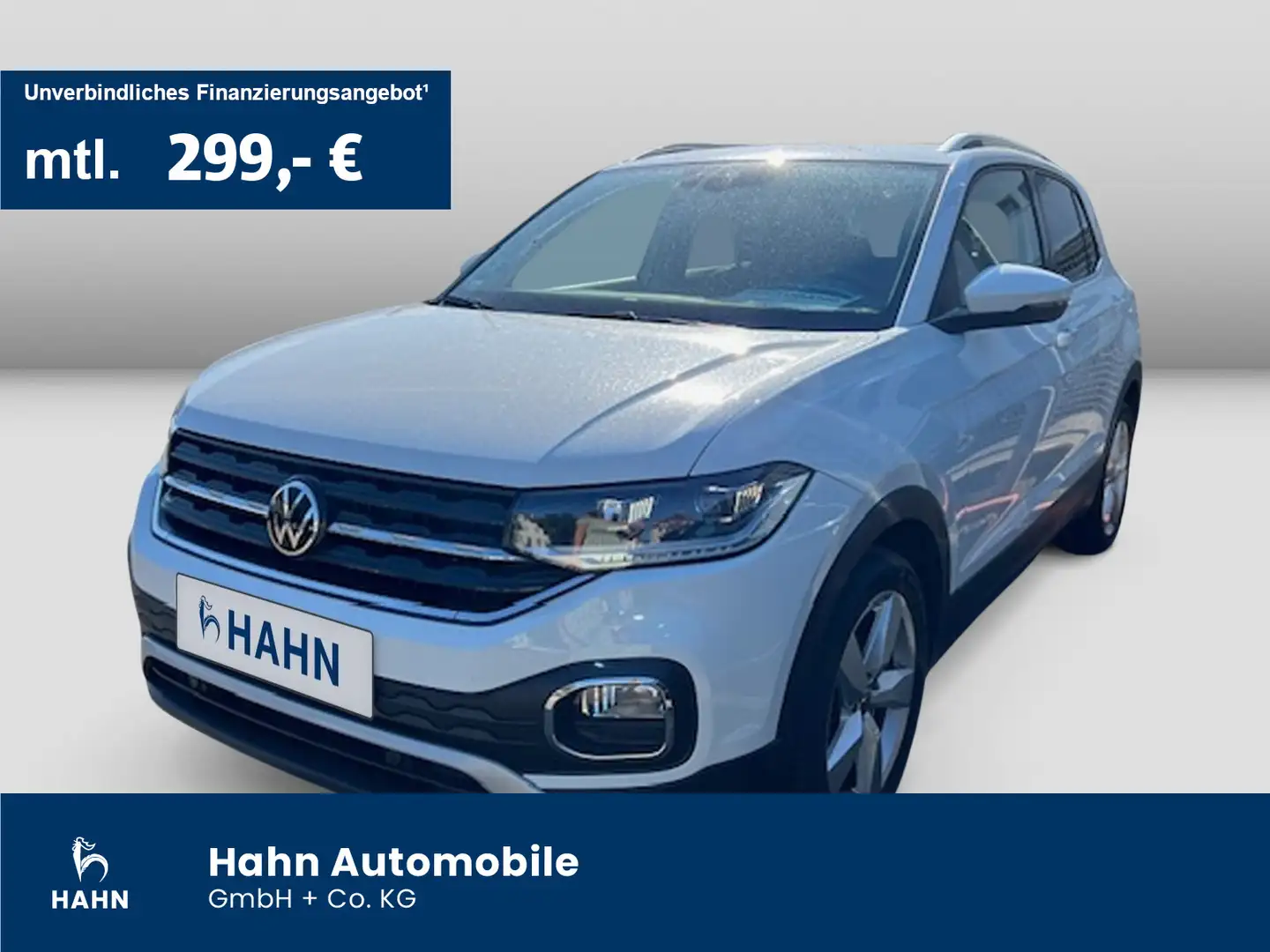 Volkswagen T-Cross 1.0TSI DSG Style AHK LED ACC Navi Sitzh Weiß - 1