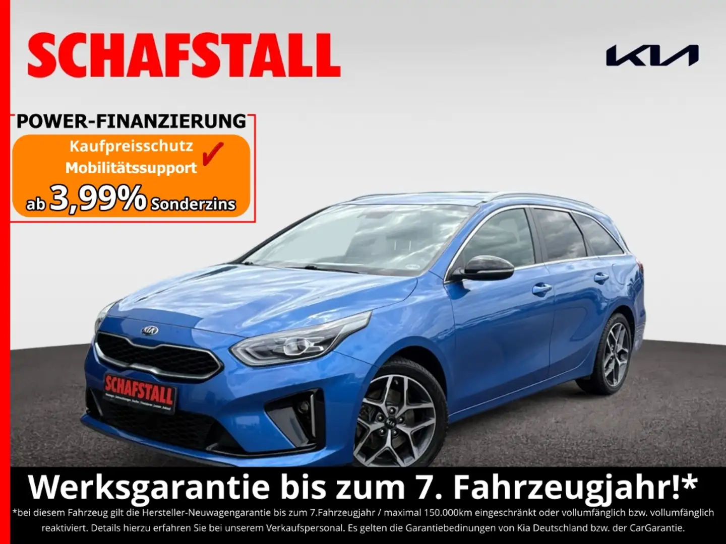 Kia Ceed SW / cee'd SW 1.4 T-GDI GT Line NAVI Technik-Paket wenig KM Navi Kék - 1