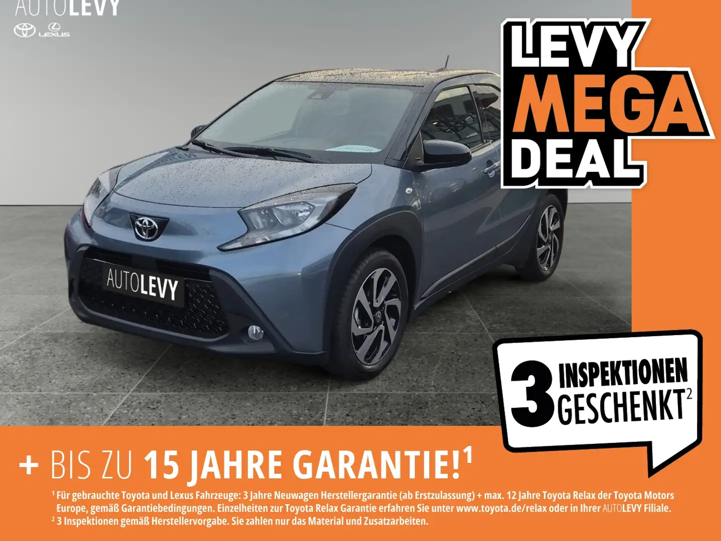 Toyota Aygo 1.0 Teamplayer KLIMA*SHZ*RFK*ACC*LM*DAB* Schwarz - 1