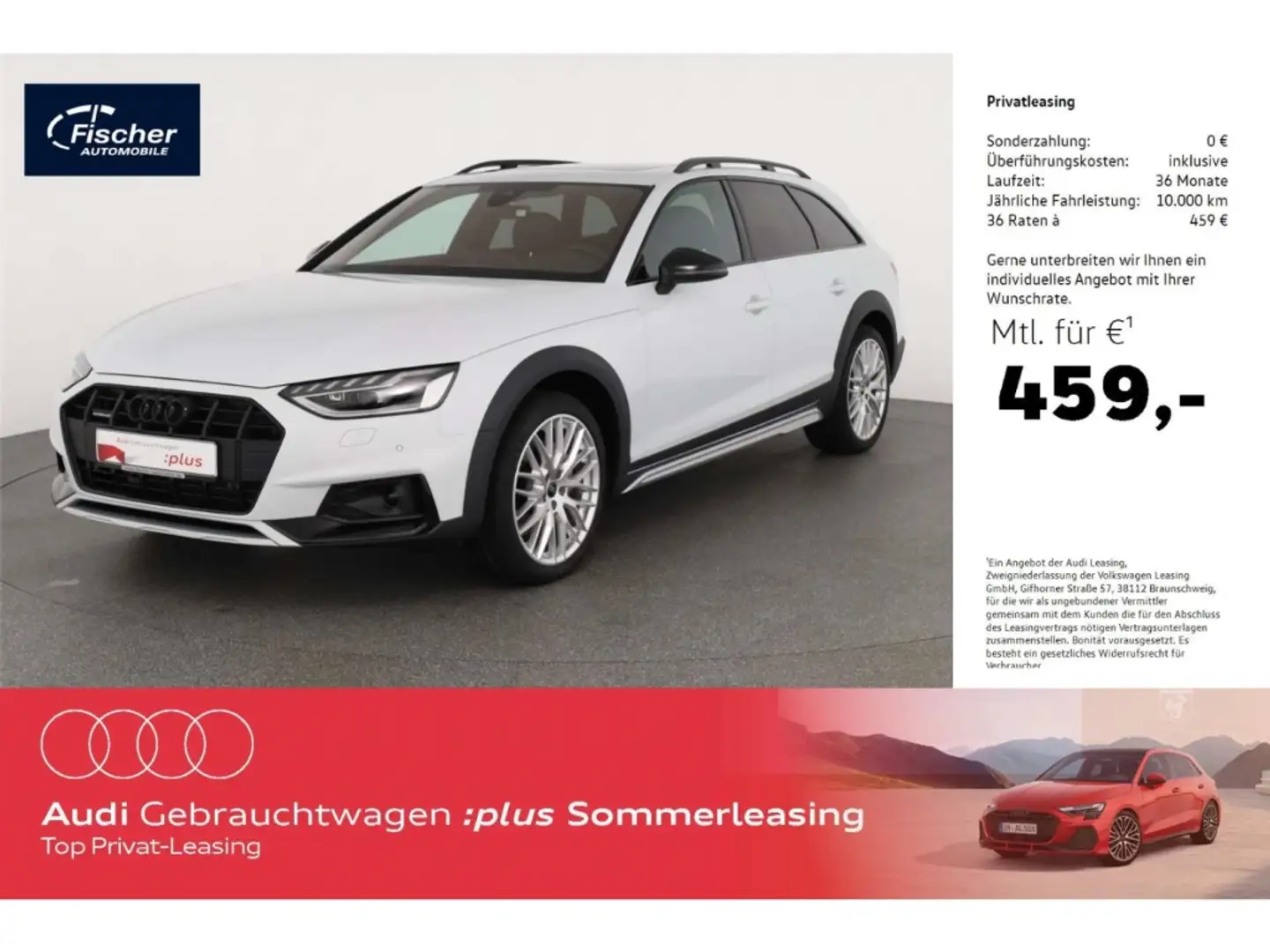Audi A4 allroad 40 TDI qu. S-Tronic AHK/P-Dach/Matrix Weiß - 1