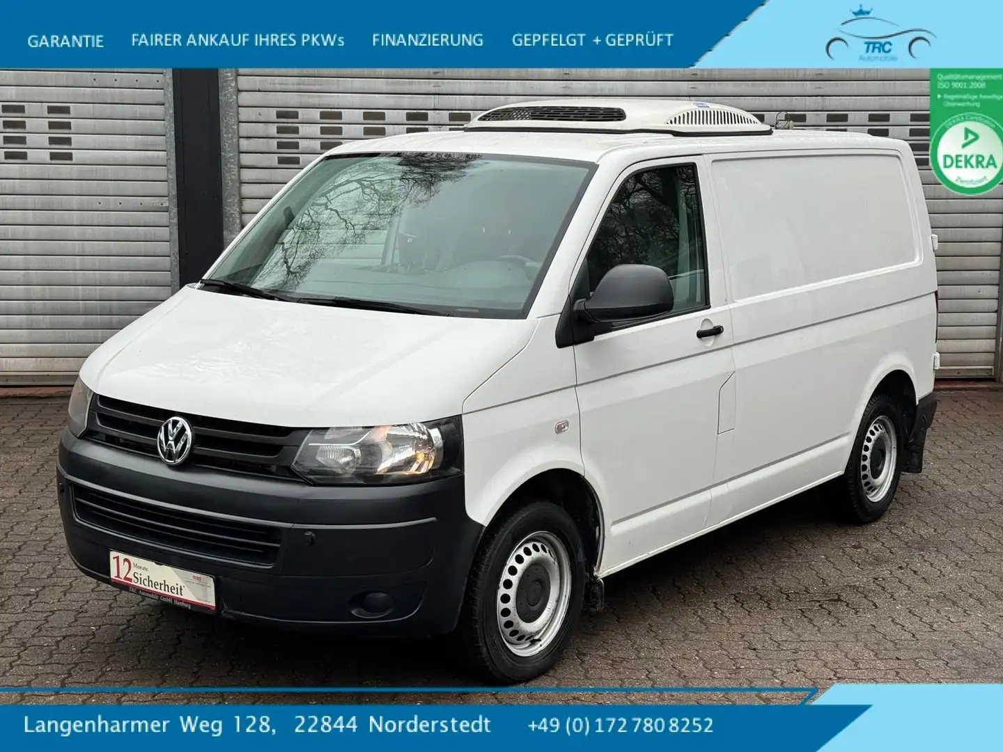 Volkswagen T5 Transporter T5 Kühlwagen Transporter Kasten-Kombi Blanc - 1