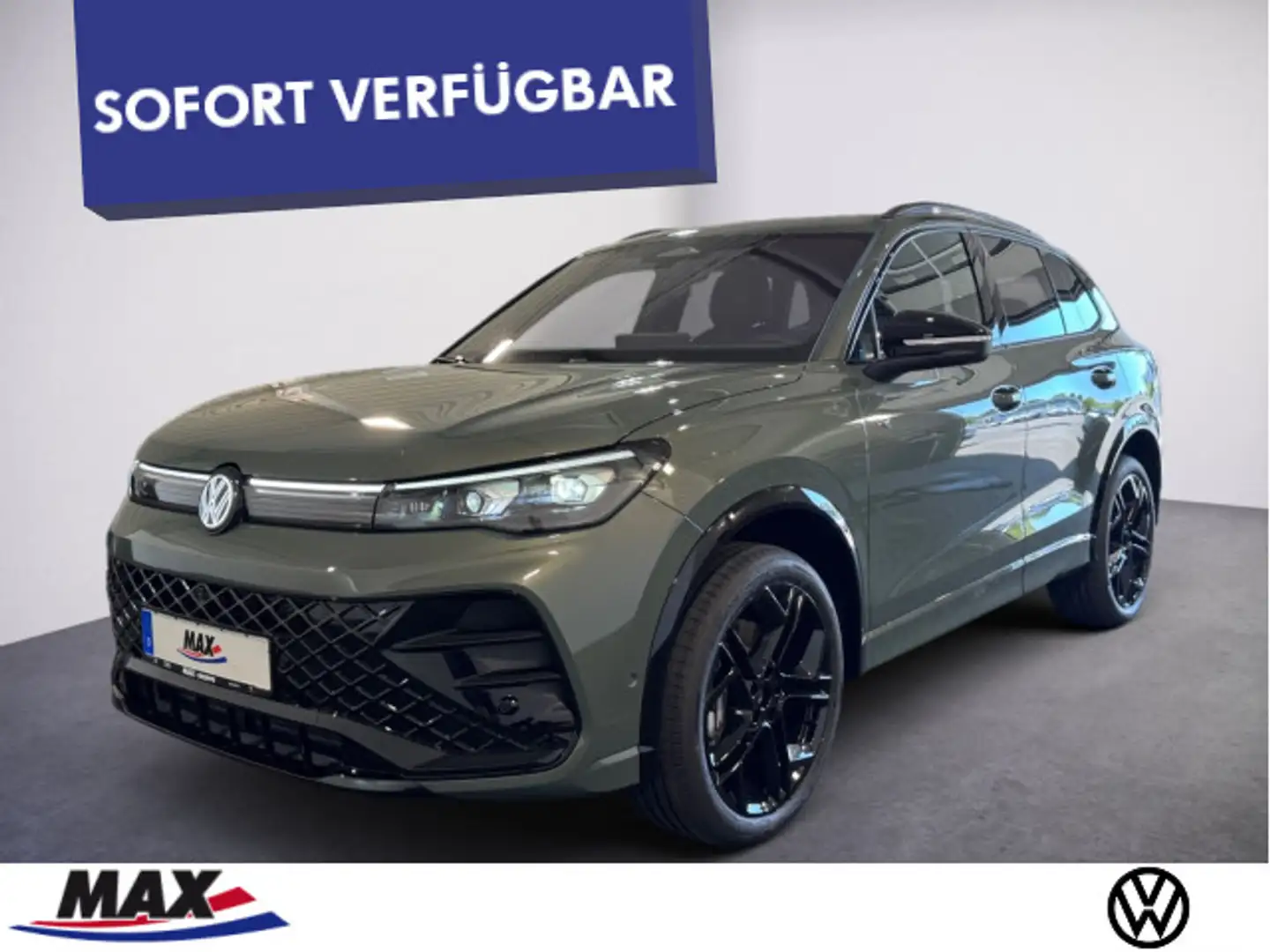 Volkswagen Tiguan R-Line 2.0 TDI 4M DSG AHK+PANO+LEDER+STAN Grün - 1