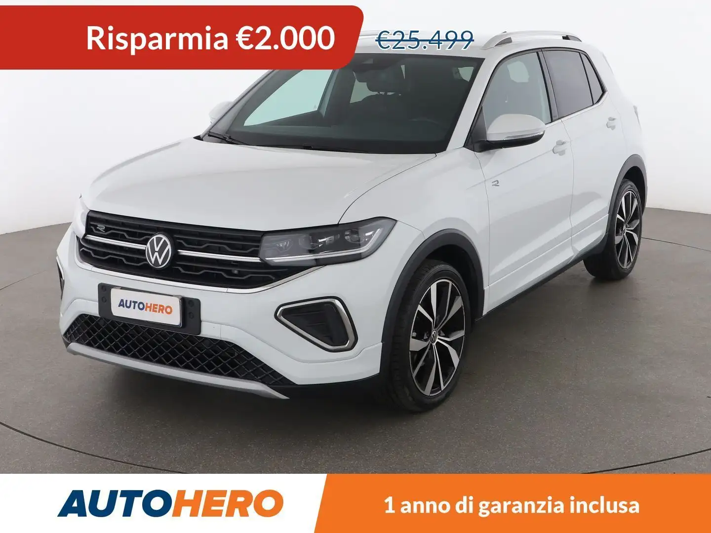 Volkswagen T-Cross 1.0 TSI R-Line 115 CV Bianco - 1