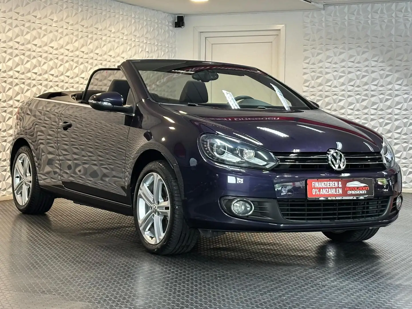 Volkswagen Golf Cabriolet 1.4TSI * BIXEN#SHZ#TEMPO#NAV# Paars - 2