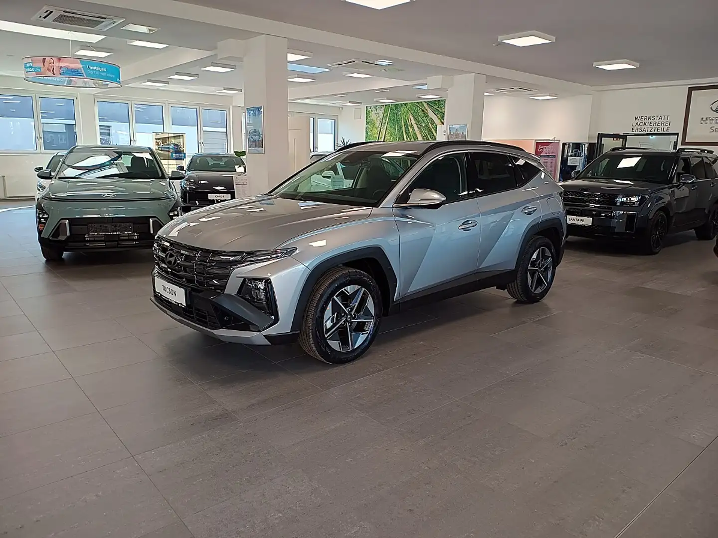 Hyundai TUCSON Tucson 1,6 T-GDI 2WD GO! DCT *ACC*LED*Navi*Klima* Silber - 2