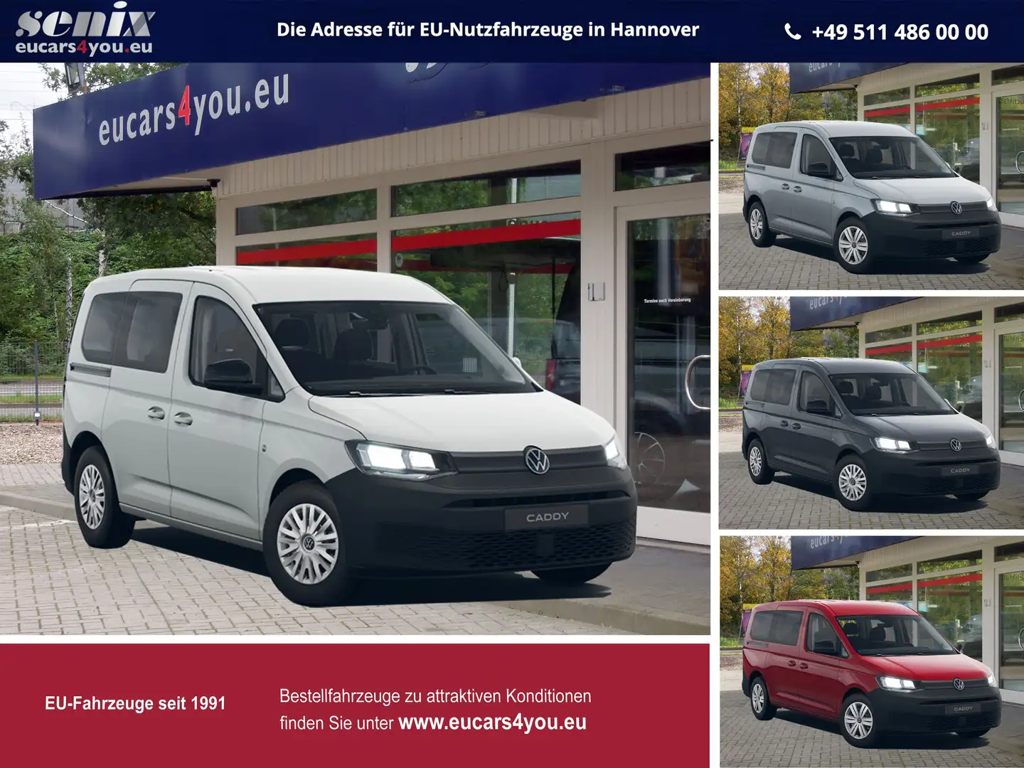 Volkswagen Caddy KR 2.0 TDi ENTRY EU-Bestell-Aktion MY2025 Weiß - 1