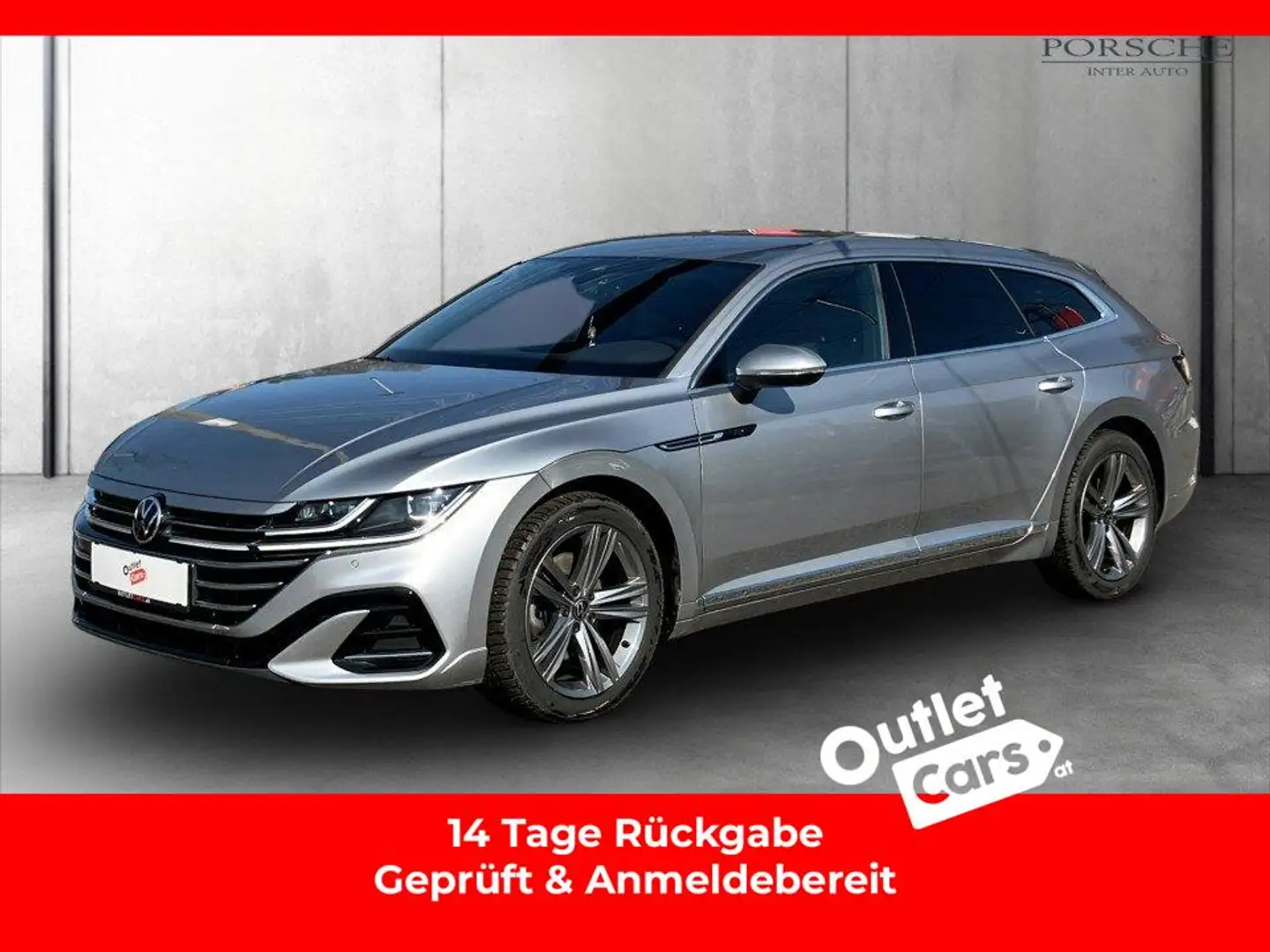 Volkswagen Arteon SB 2.0 TDI R-Line DSG ASSIST+LED+LEDER+RADAR Silber - 1