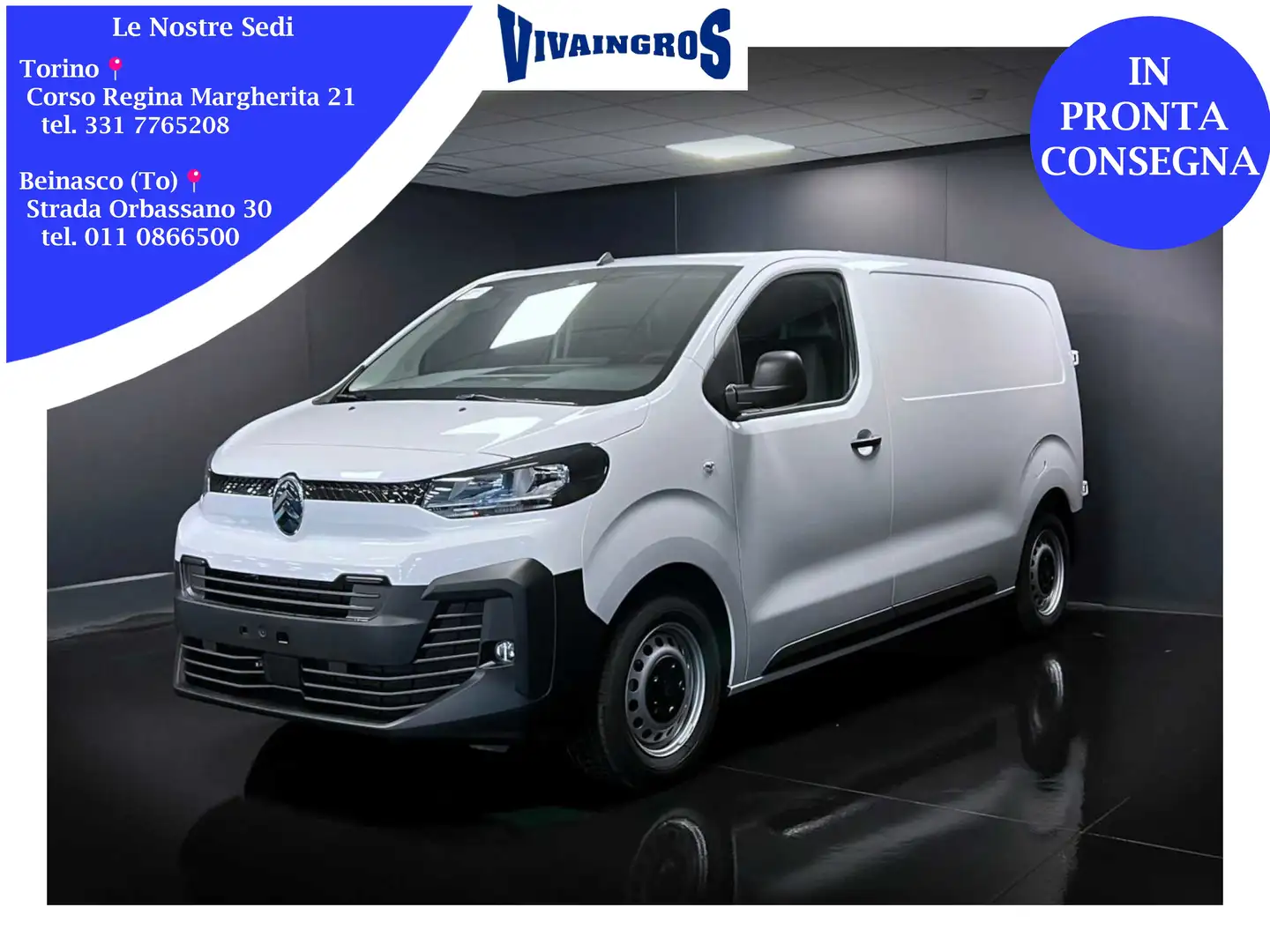 Citroen Jumpy 2.0 BlueHDi 140CV Furgone PL-TN / PRONTA CONSEGNA Bianco - 1