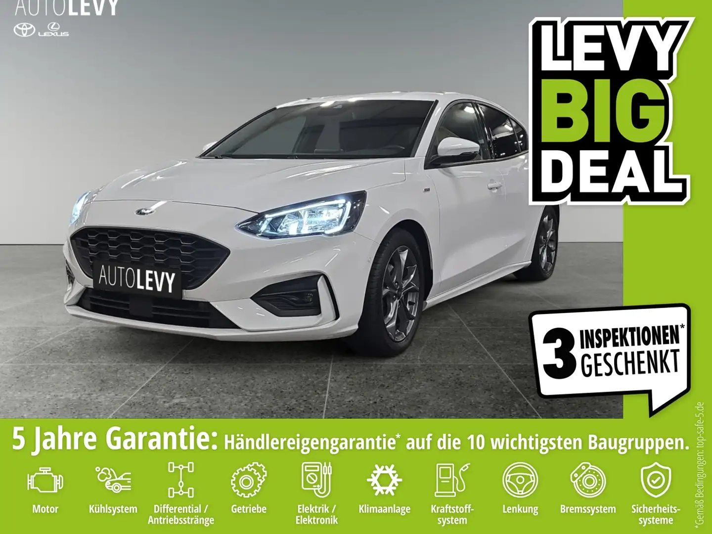 Ford Focus 1.0 EcoBoost ST-Line *NAVI*CARPLAY* Weiß - 1