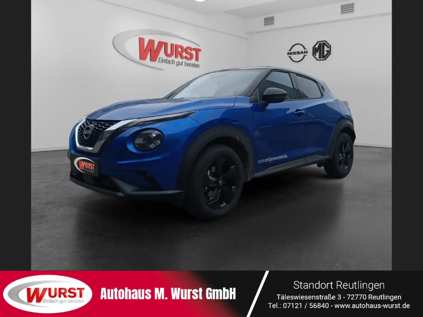 Nissan Juke N-Connecta 1.0 DIG-T LED AUTOMATIK Sitzheizung Rüc Blau - 1