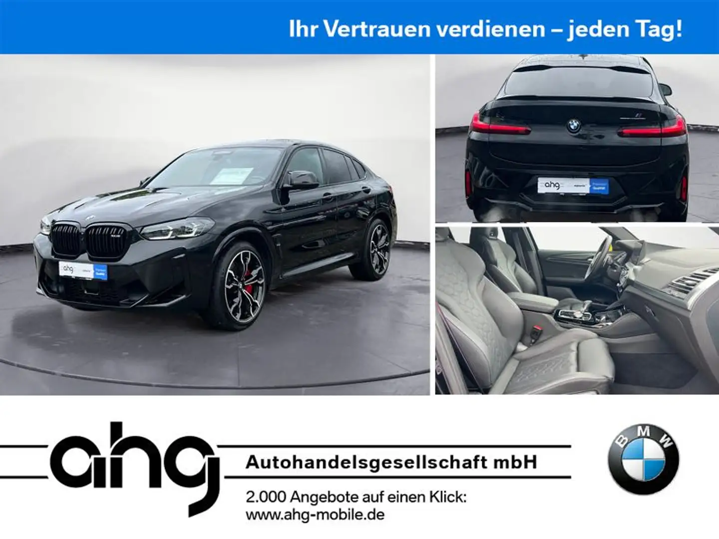BMW X4 M COMPETITION Navi Leder Tempom.aktiv Sitzbel Schwarz - 1