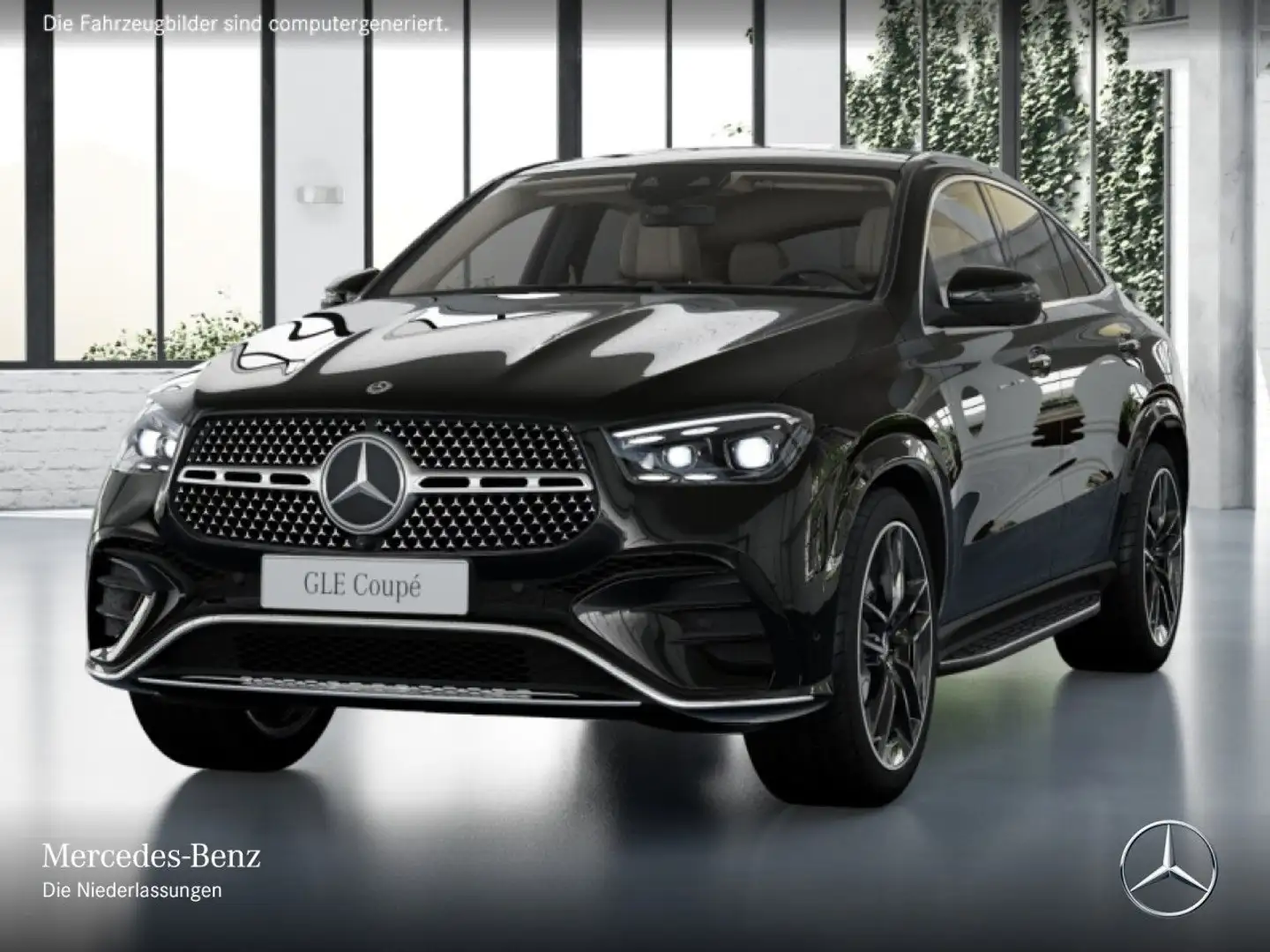 Mercedes-Benz GLE 400 e Coupé 4M AMG+PANO+360+AHK+MULTIBEAM+HUD Schwarz - 2