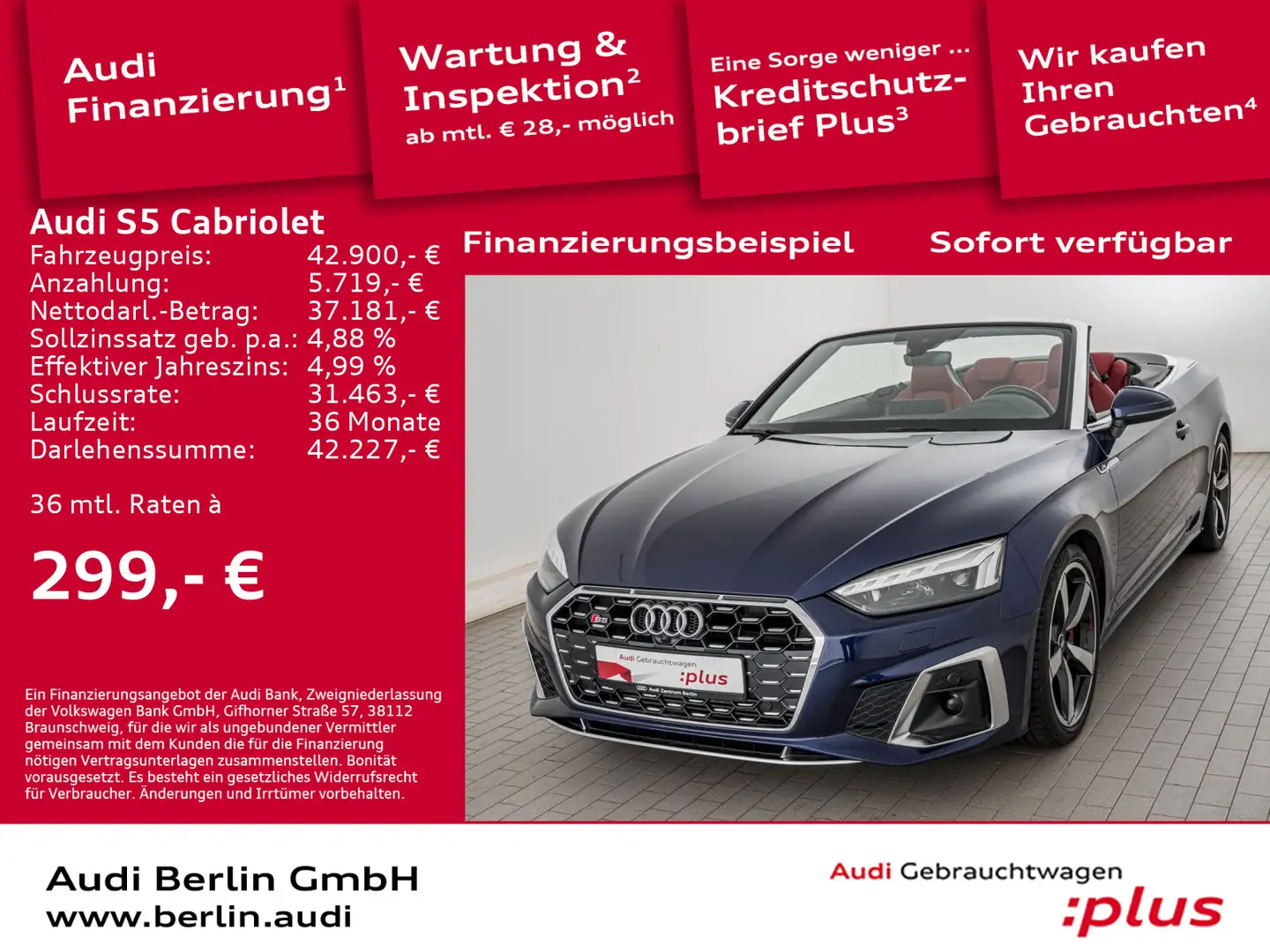 Audi S5 TFSI tiptr. MATRIX NAVI PDC VIRTUAL Blu/Azzurro - 1