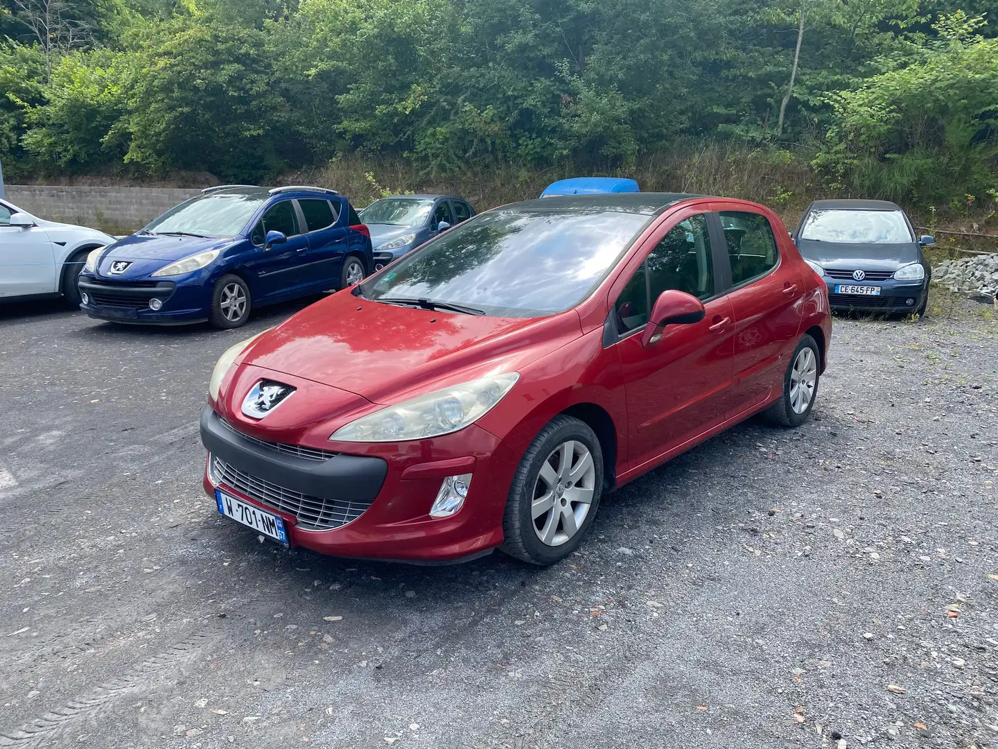 Peugeot 308 308 1.6  Essence Clim Toit panoramique Rouge - 1