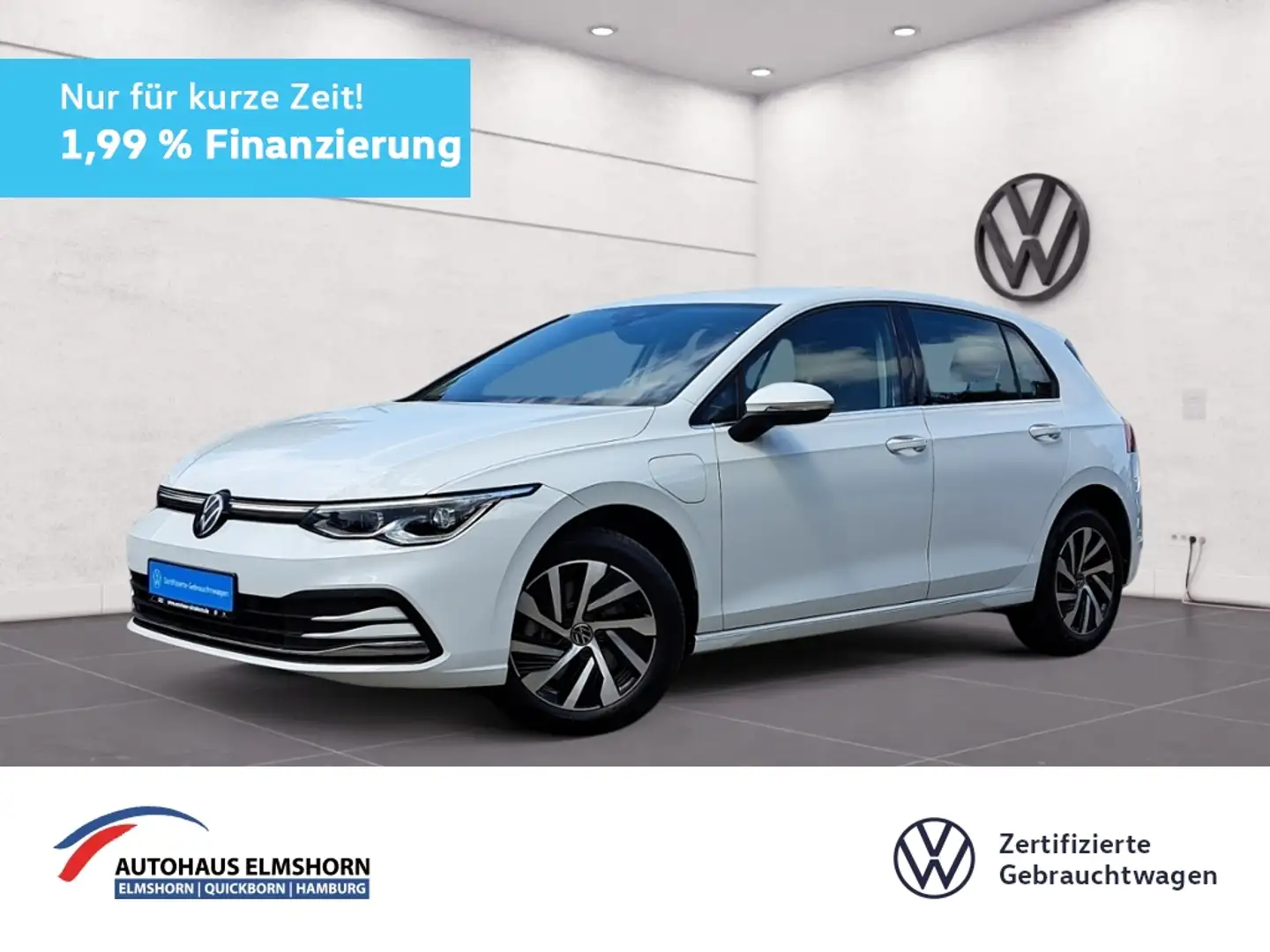 Volkswagen Golf VIII Style 1.4 TSI DSG eHybrid NAV APP MATRIX KAM Blanc - 1