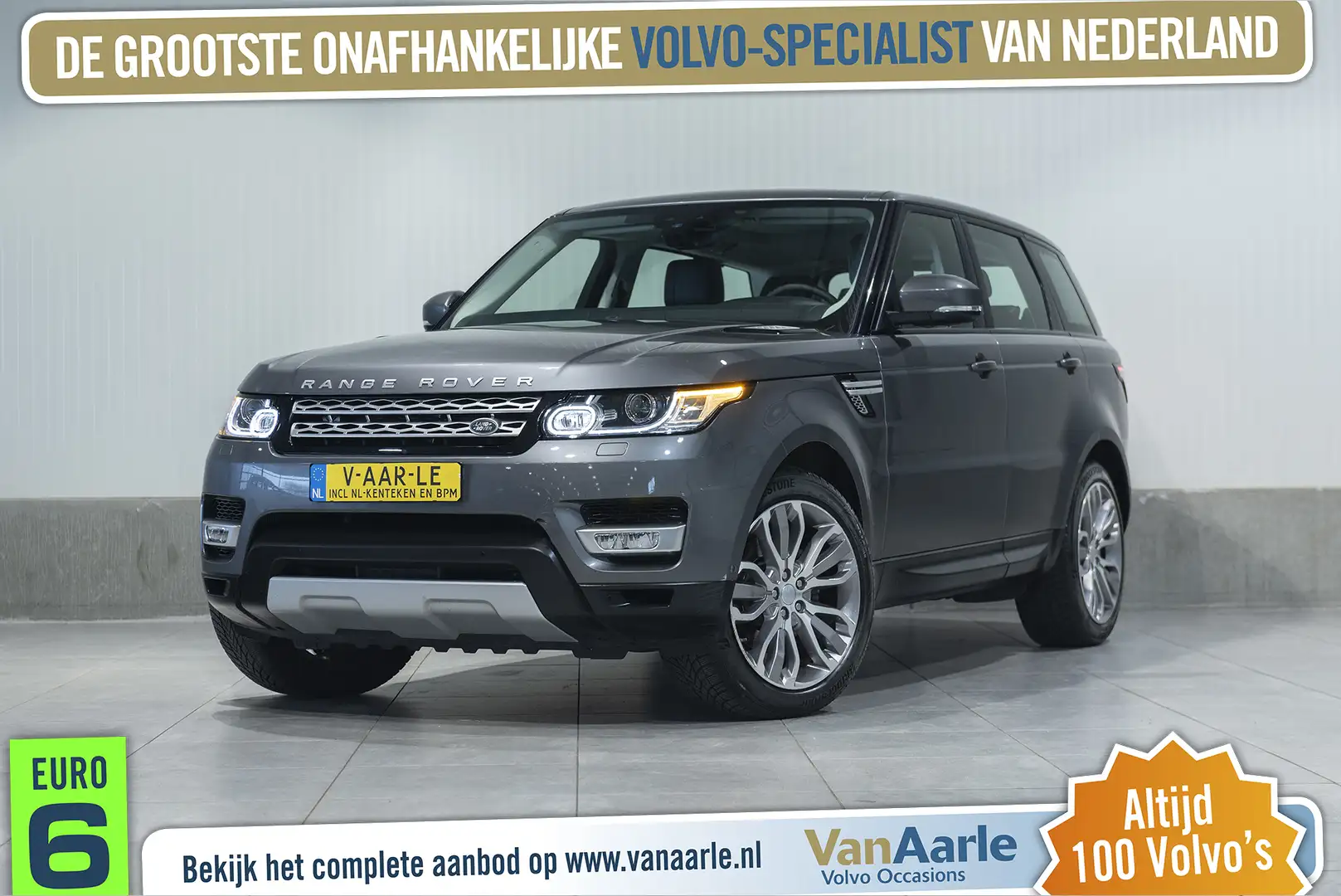 Land Rover Range Rover Sport Euro6 3.0 TDV6 5pers. HSE INCL.BTW / PERS.AUTO Nav Grijs - 1