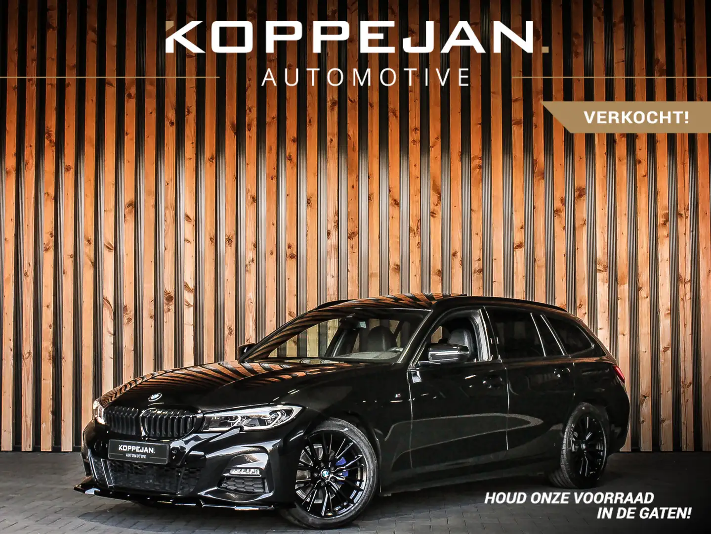 BMW 320 3-serie 320i 184PK Automaat High Executive M-Sport Schwarz - 1