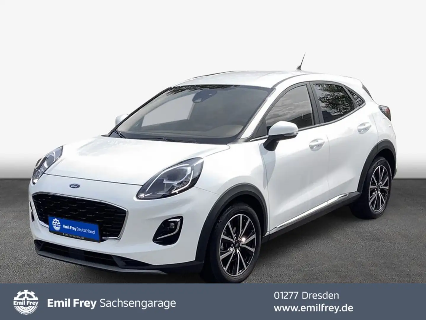 Ford Puma 1.0 EB Hybrid TITANIUM DESIGN Klimaaut. Weiß - 1
