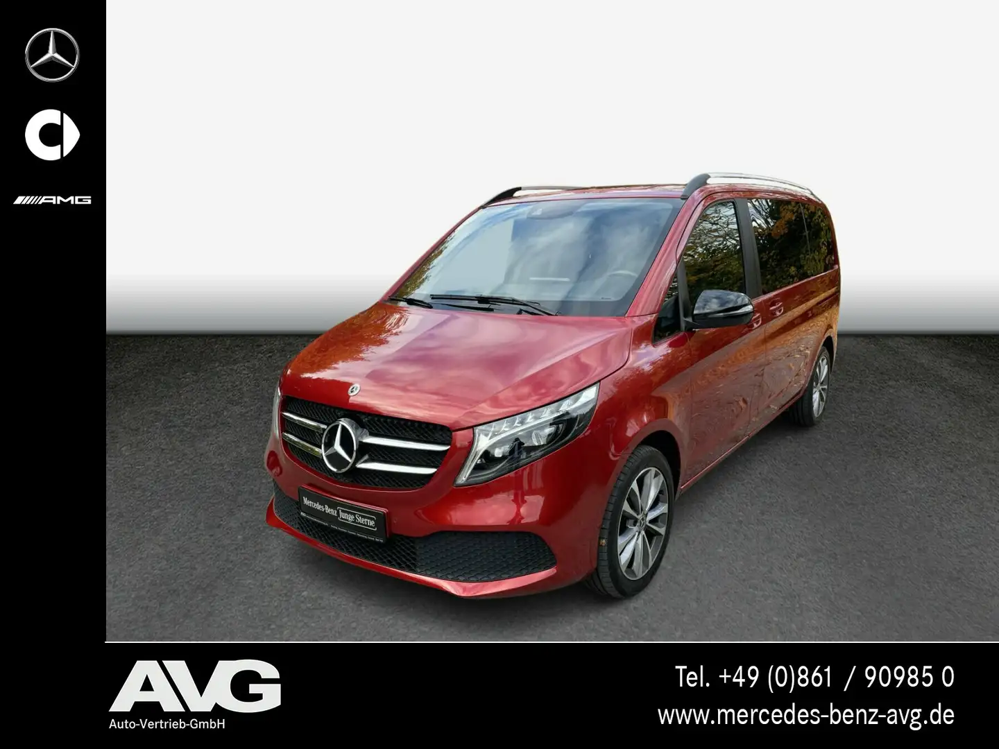 Mercedes-Benz V 300 V 300 d ED/K NAVI MBUX DAB Distronic LED ILS AHK Rot - 1