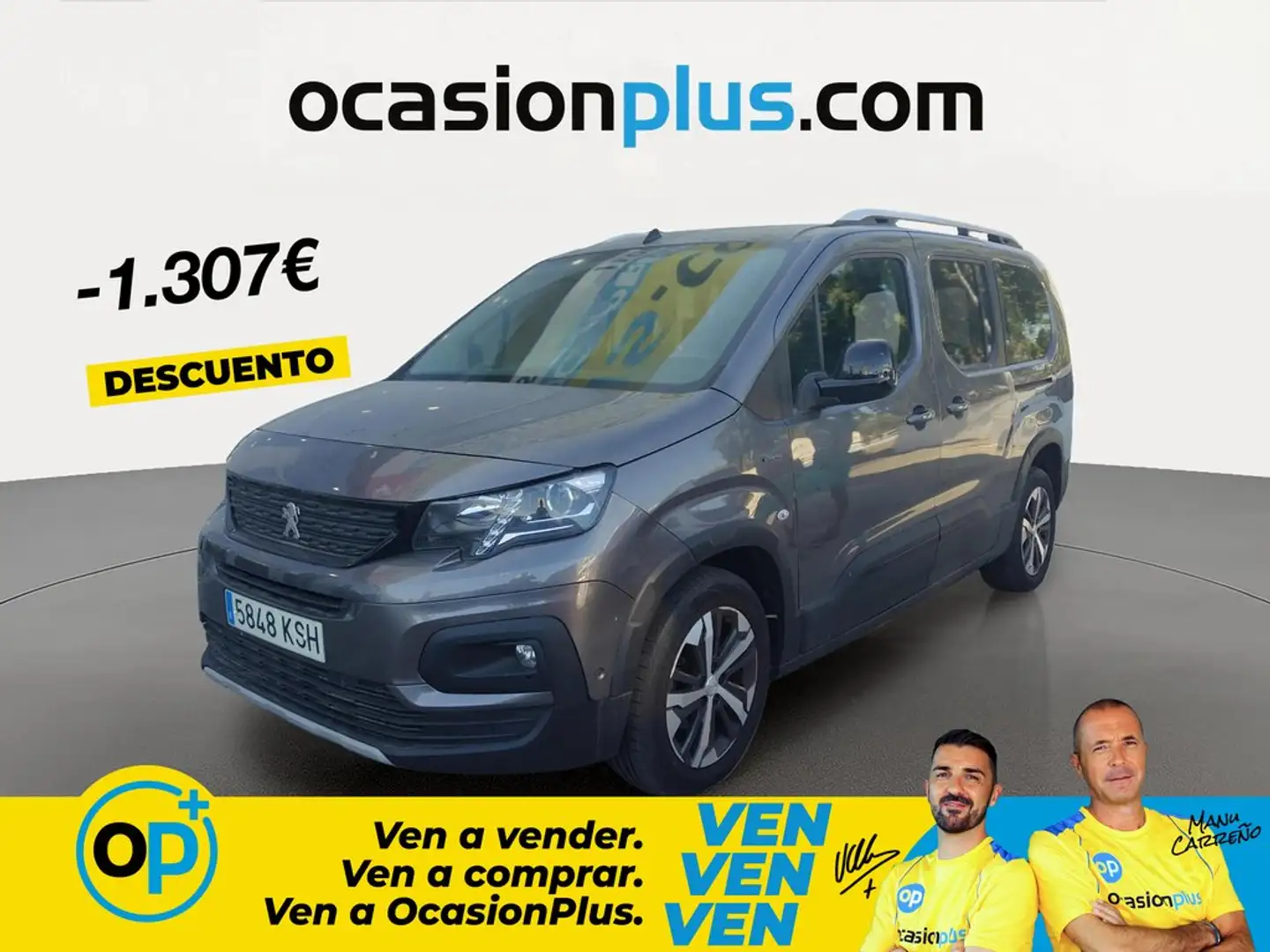 Peugeot Rifter 1.5BlueHDi S&S Long GT Line 100 Gris - 1
