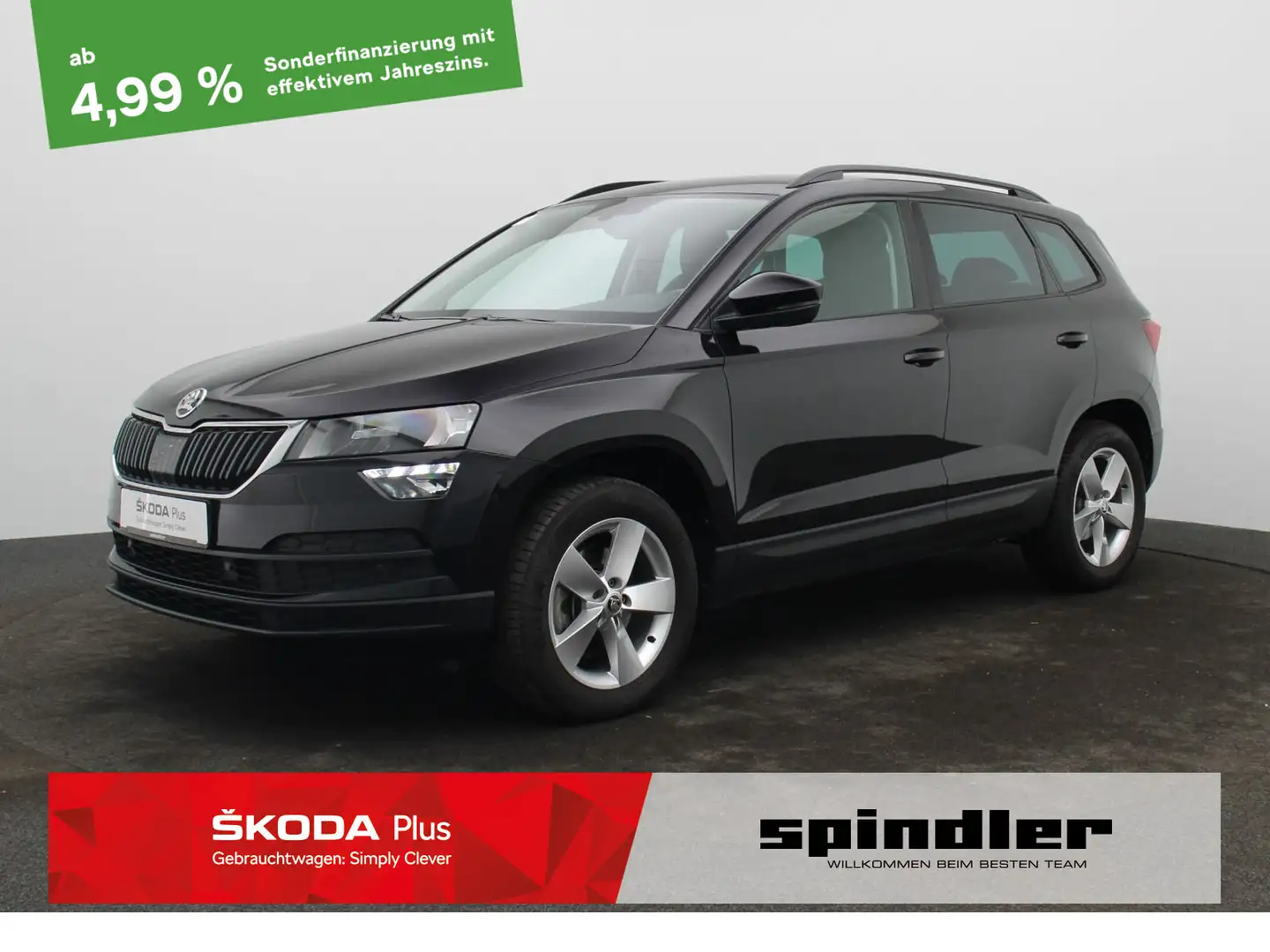 Skoda Karoq Ambition 2.0 TDI 4x4 DSG / LED, Navi, SHZ Zwart - 1