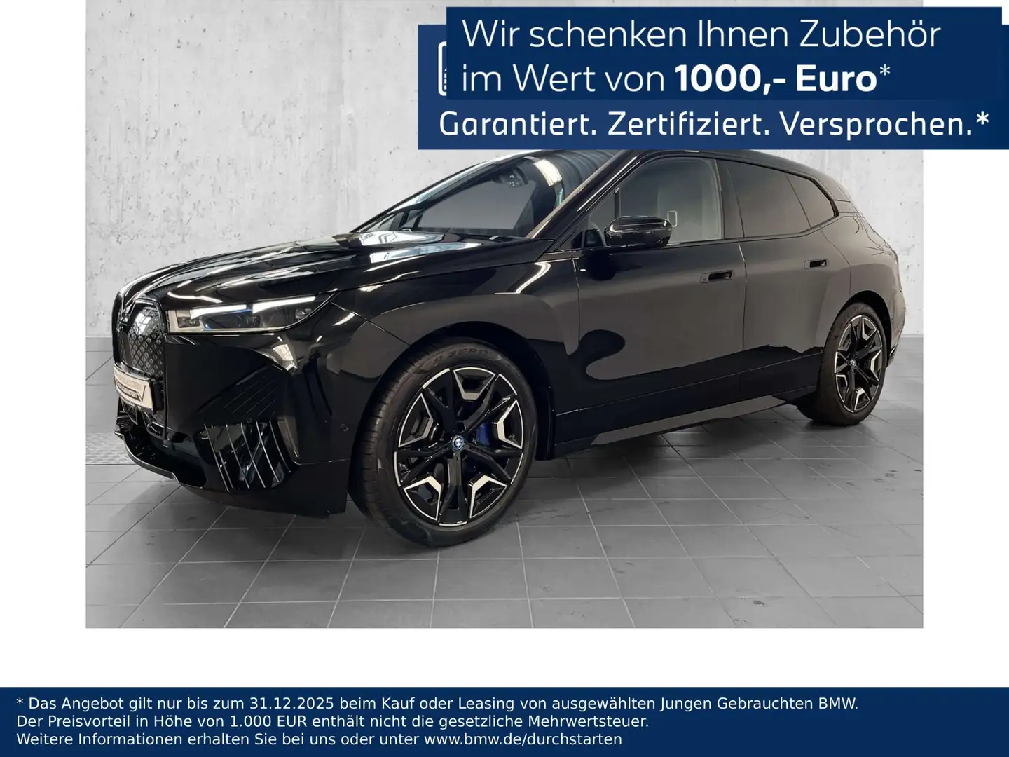 BMW iX xDrive50 M Sport HUD PANO ACC AHK 360°KAM LM Noir - 1