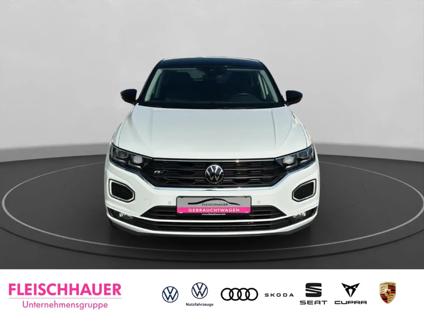 Volkswagen T-Roc 2,0TDI R-Line+ LED+Navi+CarPlay+PDC Weiß - 2