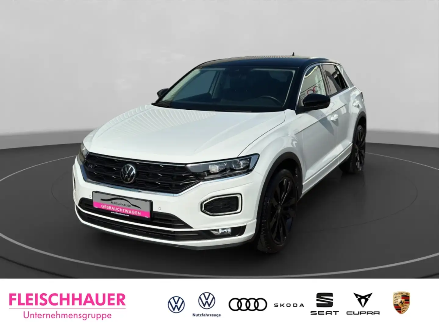 Volkswagen T-Roc 2,0TDI R-Line+ LED+Navi+CarPlay+PDC Bianco - 1