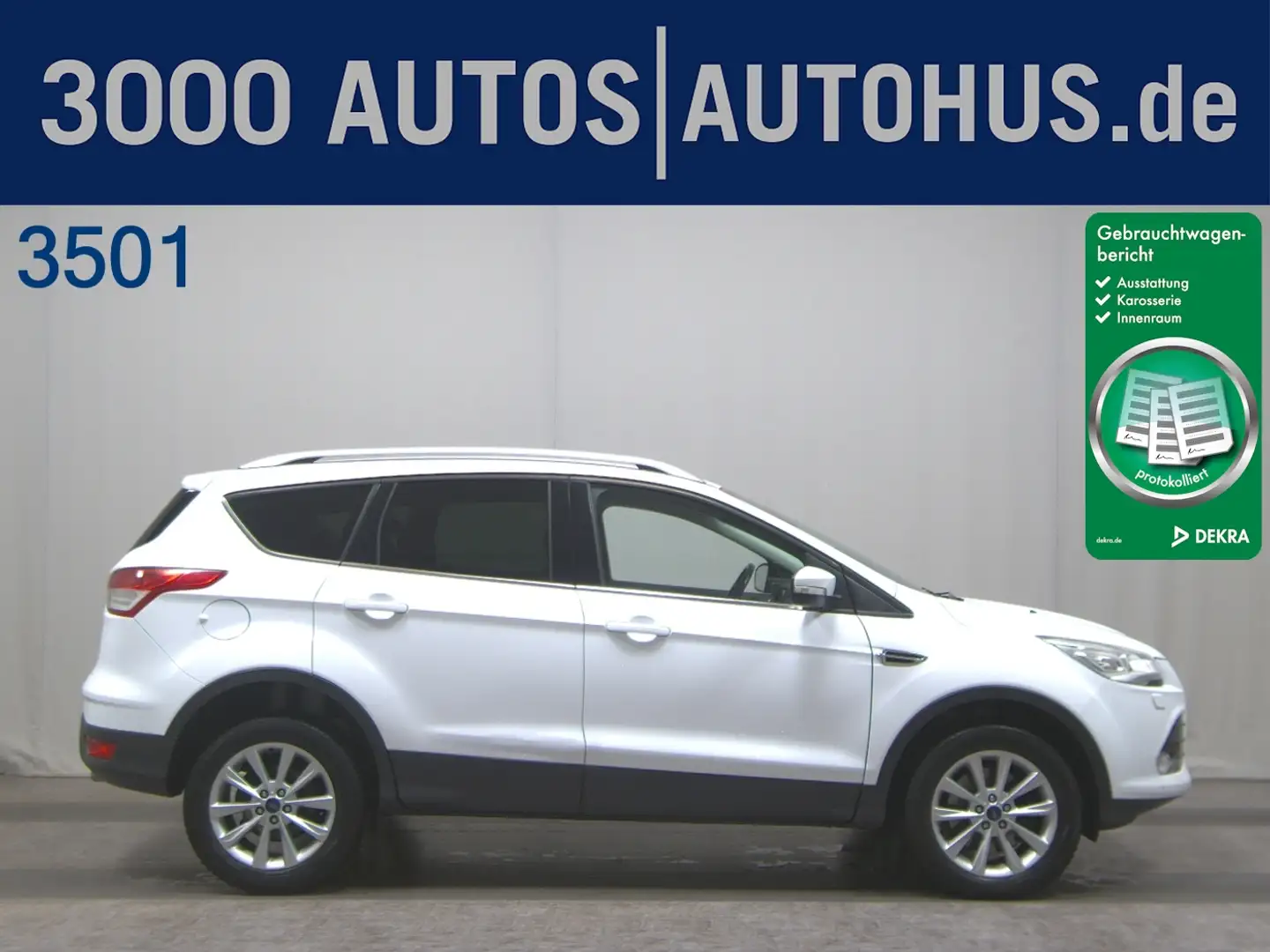 Ford Kuga 2.0 TDCi Titanium 4x4 Leder Sound Xenon LM Weiß - 1