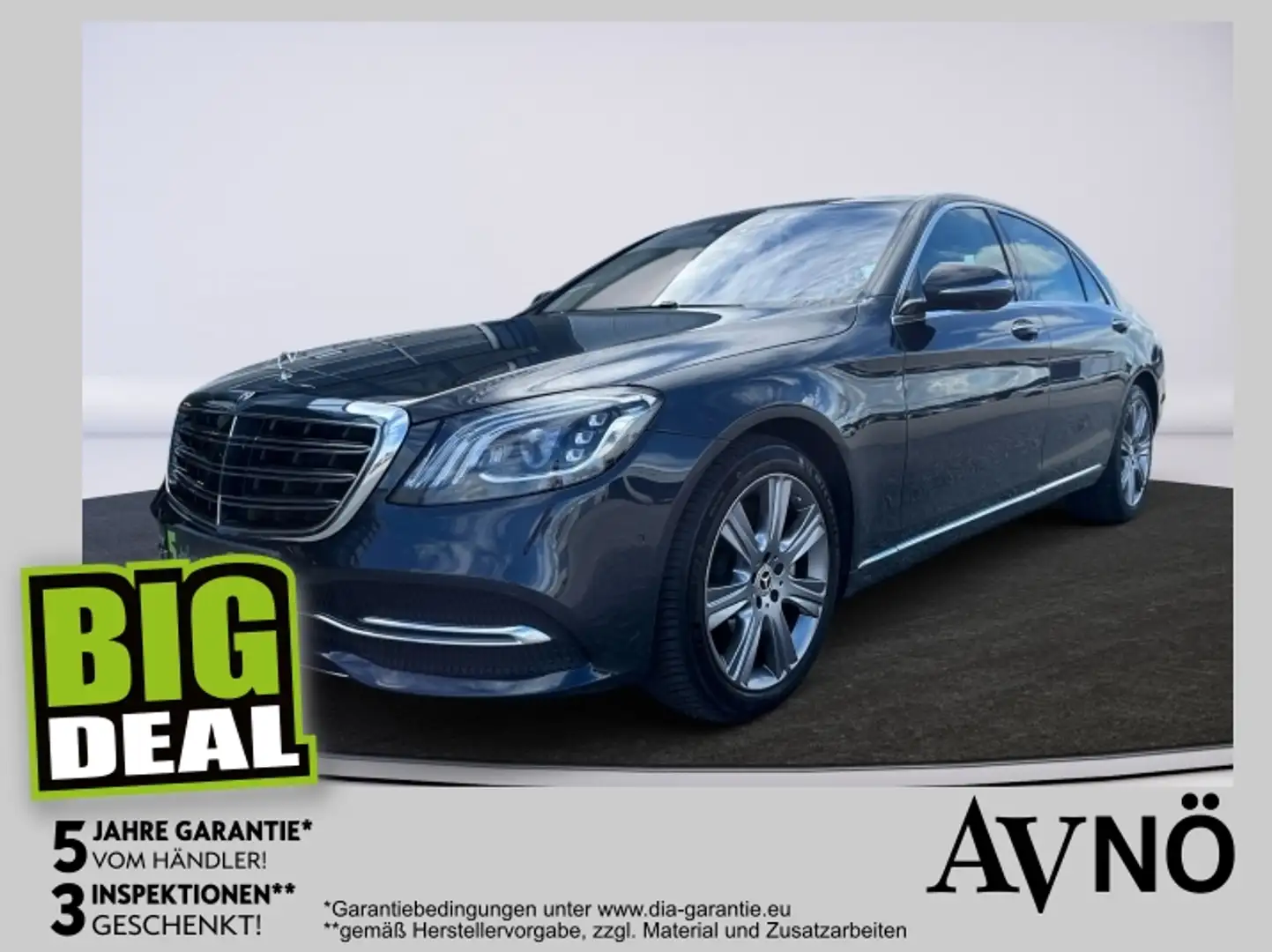 Mercedes-Benz S 400 d 4MATIC Limousine lang Bleu - 1