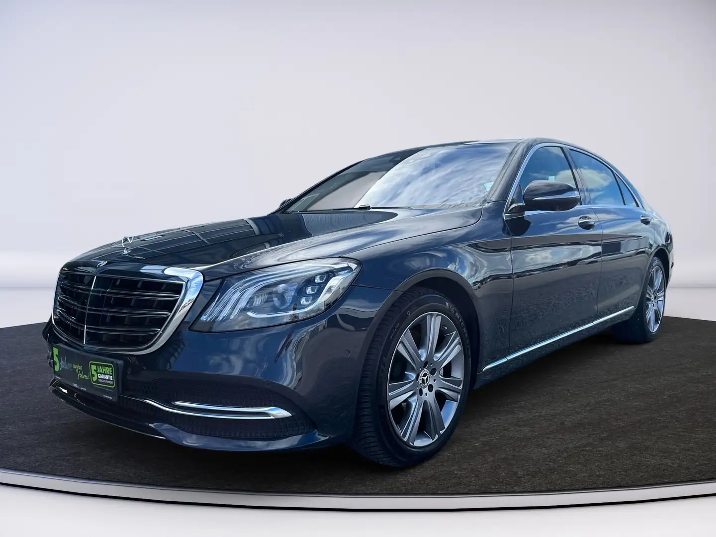 Mercedes-Benz S 400 d 4MATIC Limousine lang Bleu - 2