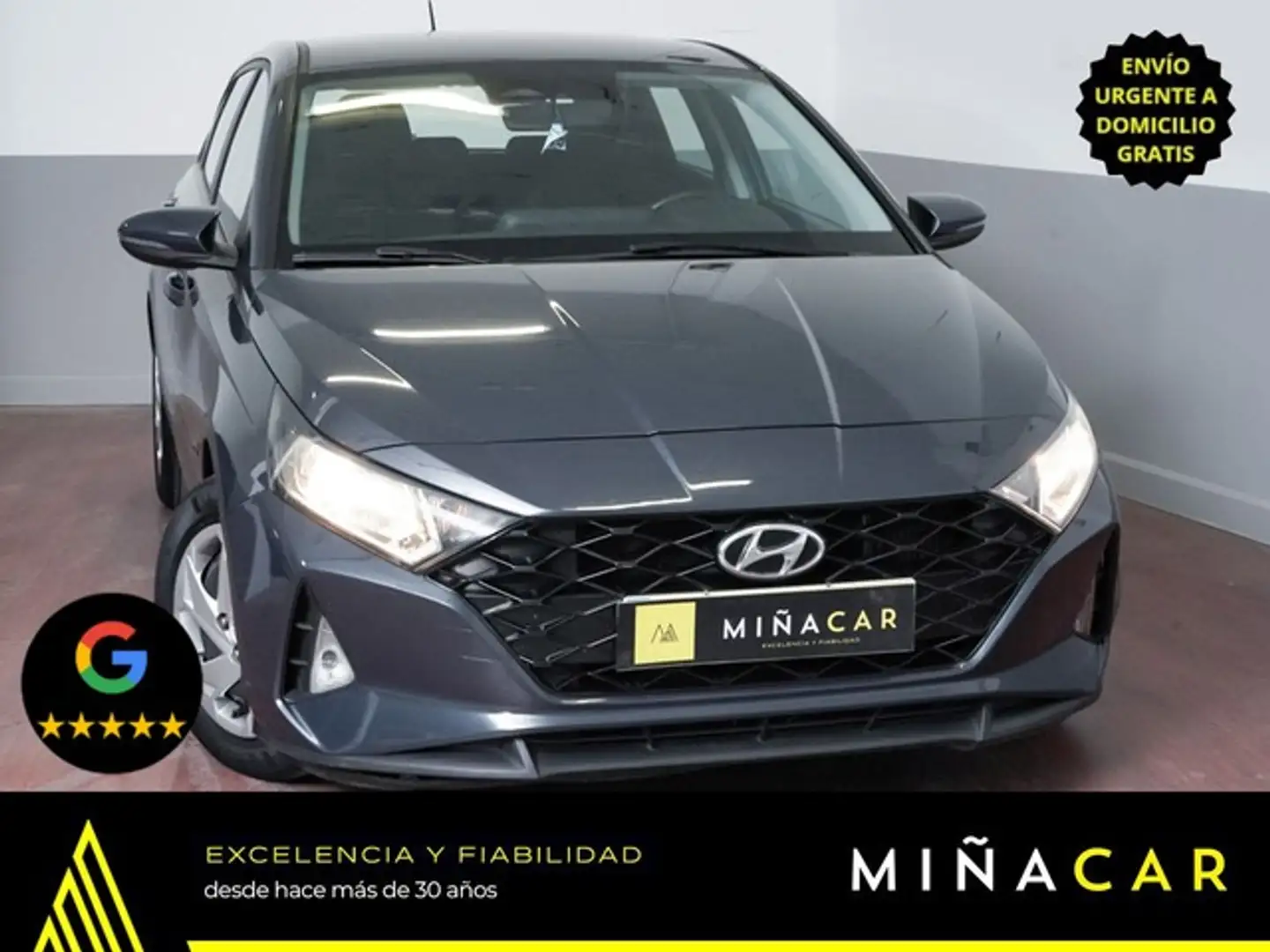 Hyundai i20 1.0 TGDI Klass 100 Gris - 1