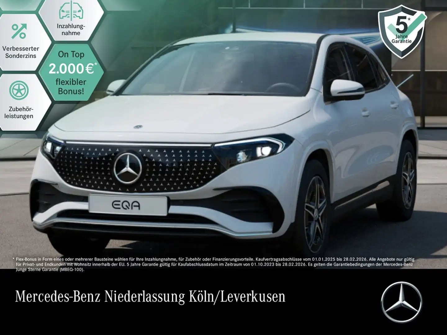 Mercedes-Benz EQA 350 4M AMG+ADVANCED+KAMERA+SPUR Weiß - 1