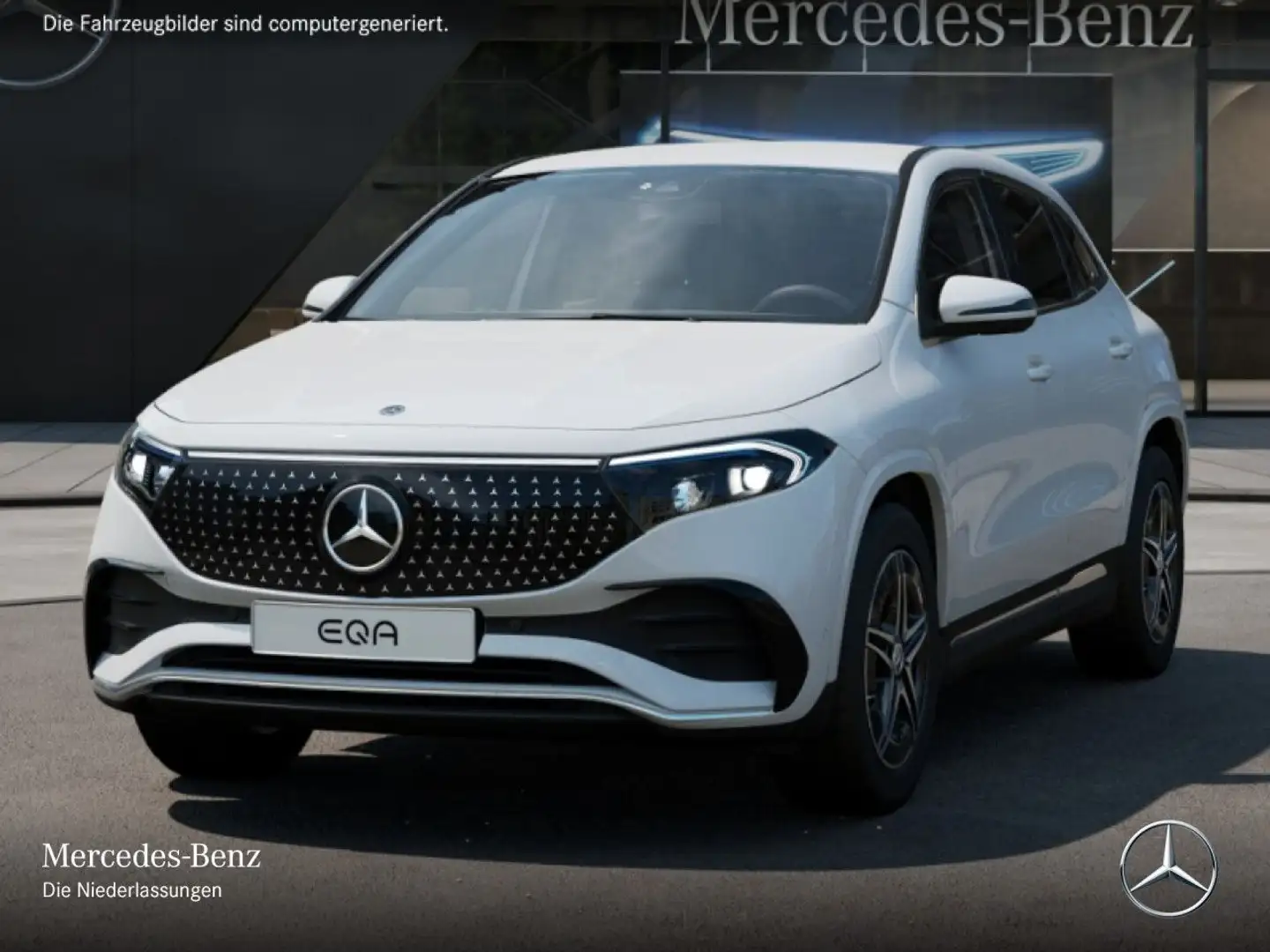 Mercedes-Benz EQA 350 4M AMG+ADVANCED+KAMERA+SPUR Weiß - 2