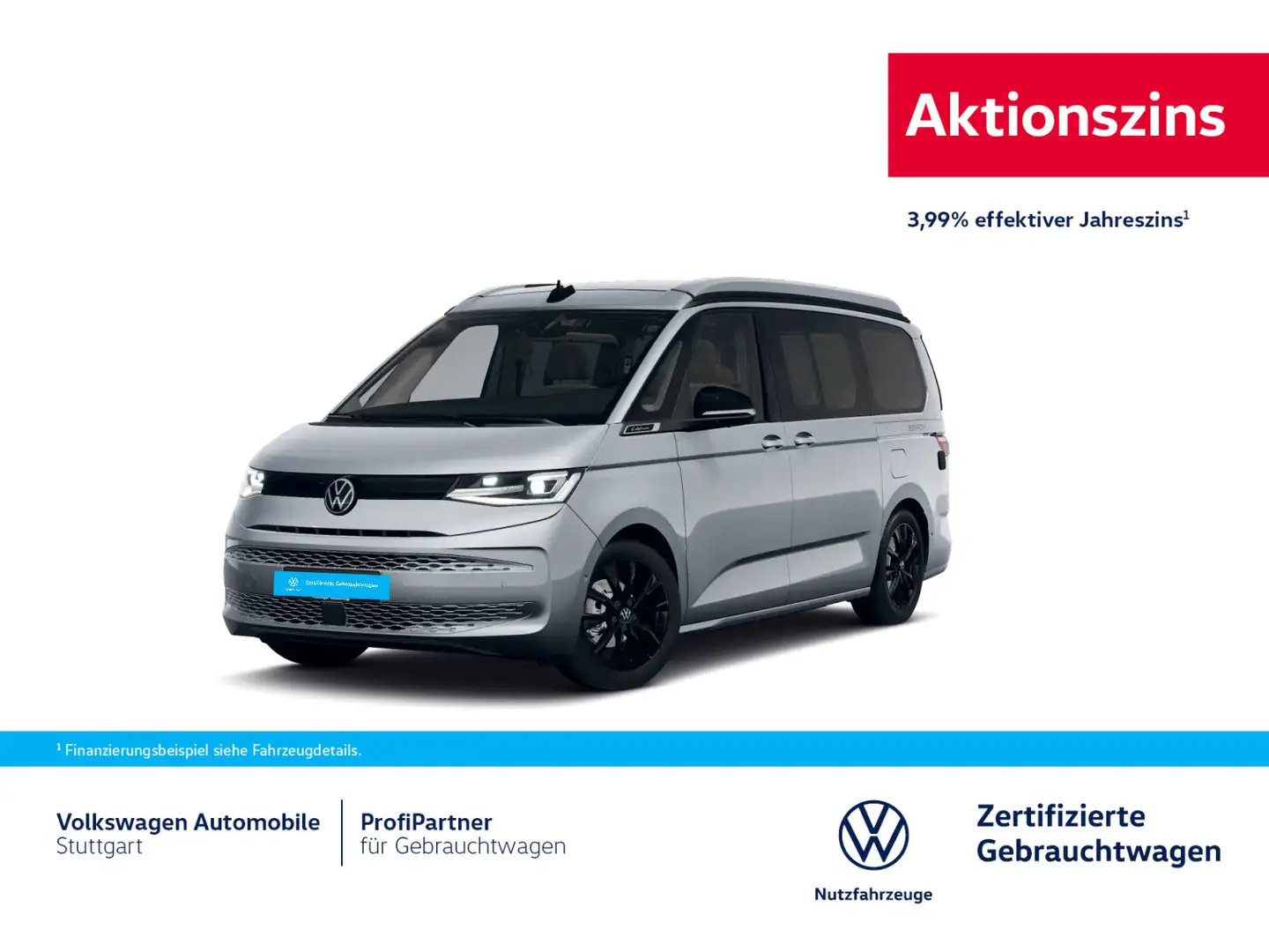 Volkswagen T7 California Beach DSG 2.0 TDI Euro 6e Standhei Argent - 1