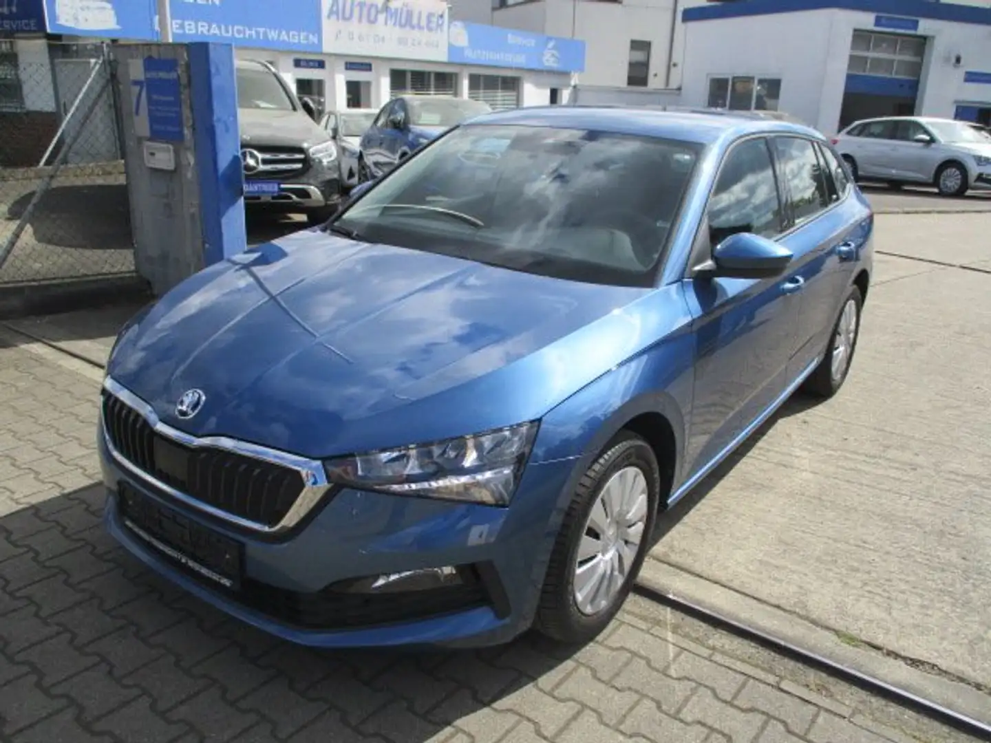 Skoda Scala 1.0 TSi.Grüne Plakette.Klima.Wenig KM.Sofort. Blau - 2