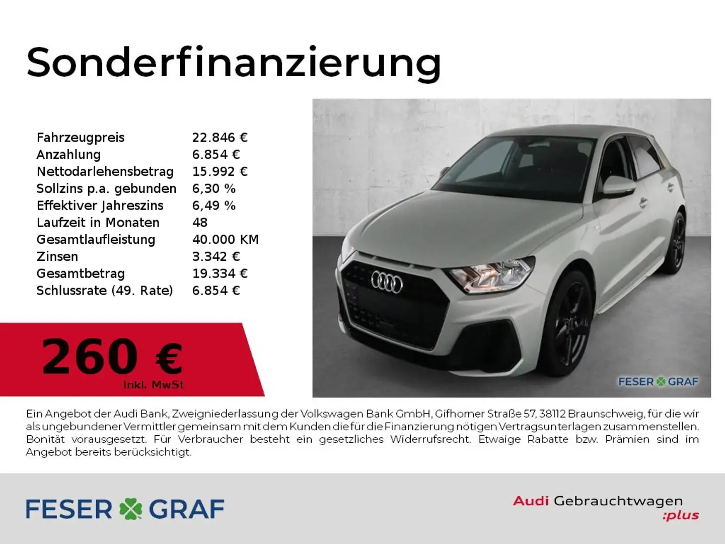 Audi A1 Sportback 25 TFSI S tronic S Line SmartphoneI,Spor Argento - 1