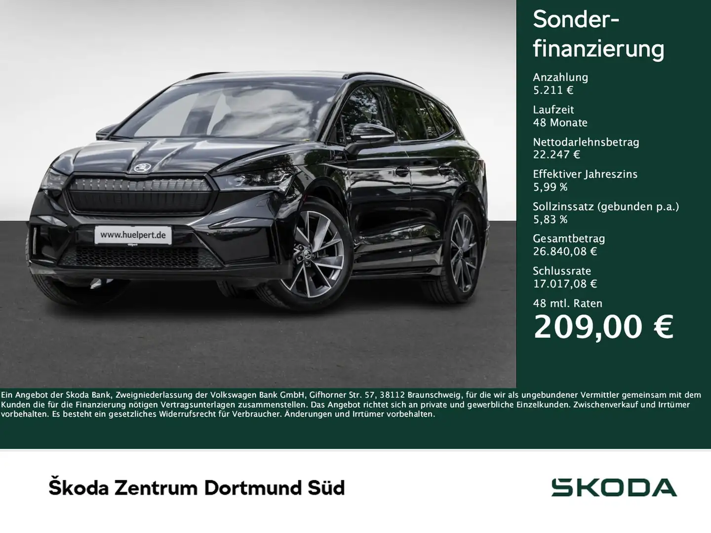 Skoda Enyaq 60 SPORTLINE LM20 MATRIXLED NAVI SITZHEIZ. Schwarz - 1