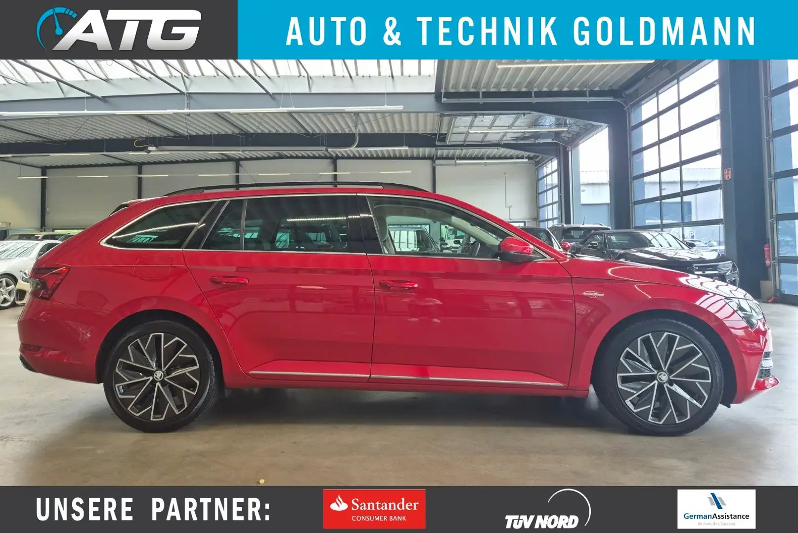 Skoda Superb SUPERB COMBI L&K 4x4 LEDER NAV LED STDHZ ACC CAM Rot - 1