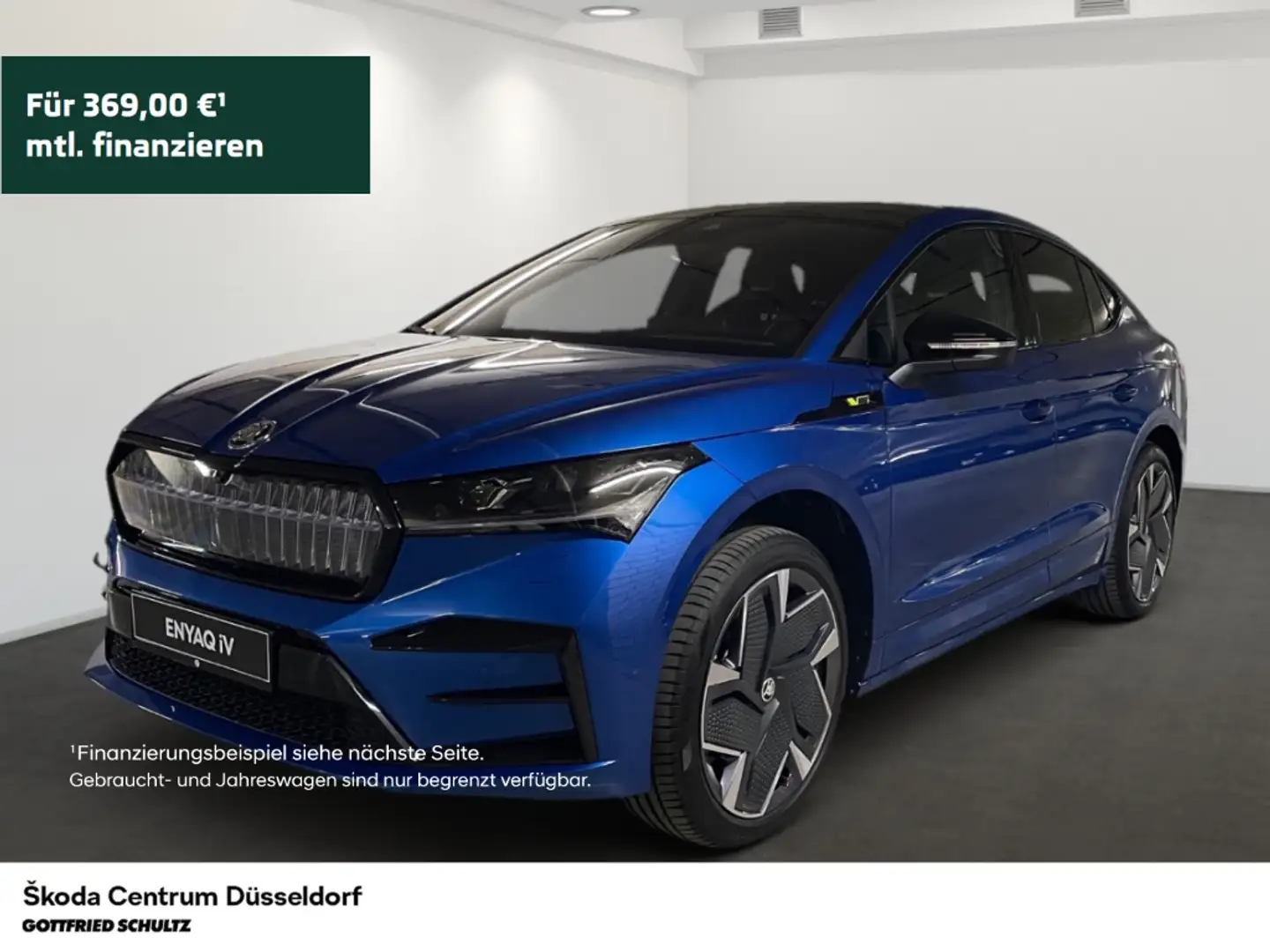 Skoda Enyaq COUPE 82KWH1-G-AUTOM. 4X4 RS Suite Blau - 1