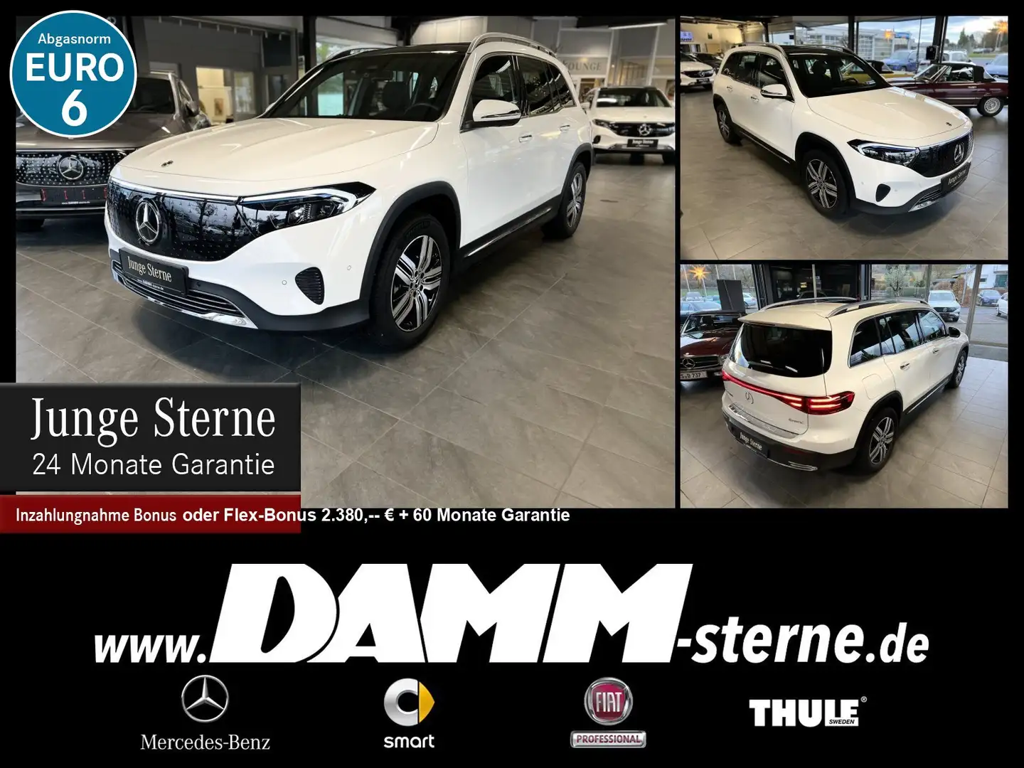 Mercedes-Benz EQB 300 EQB 300 4M Progr. Adv.+/Pano/7-Sitze/360°/+ Flex Weiß - 1