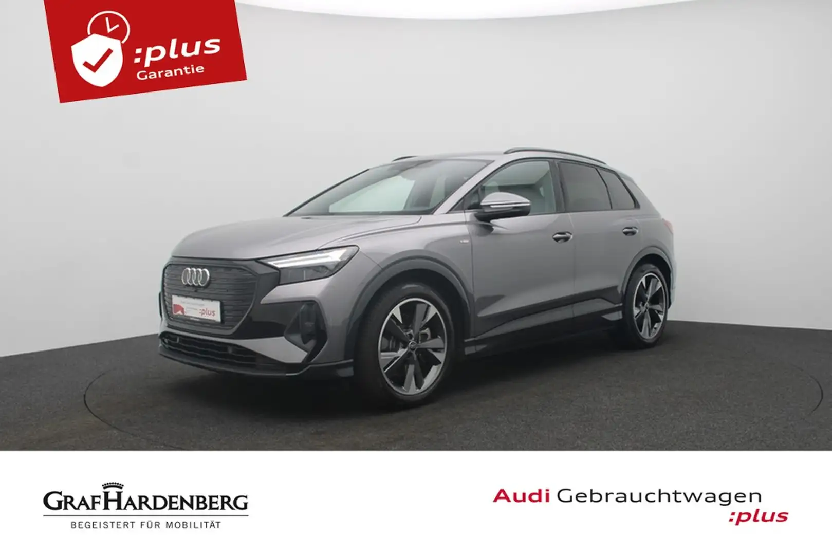 Audi Q4 e-tron 45 quattro S line LED Navi ACC AHK Gris - 1