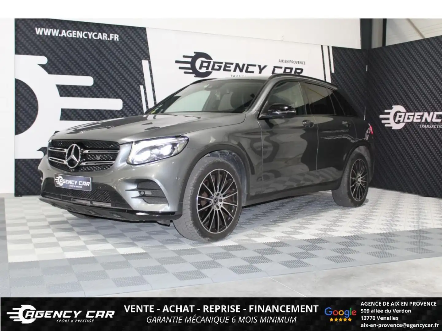 Mercedes-Benz GLC 250 250 d - BVA 9G-Tronic - BM X253 Executive 4-Matic - BVA - Toit ouvrant Gris - 1