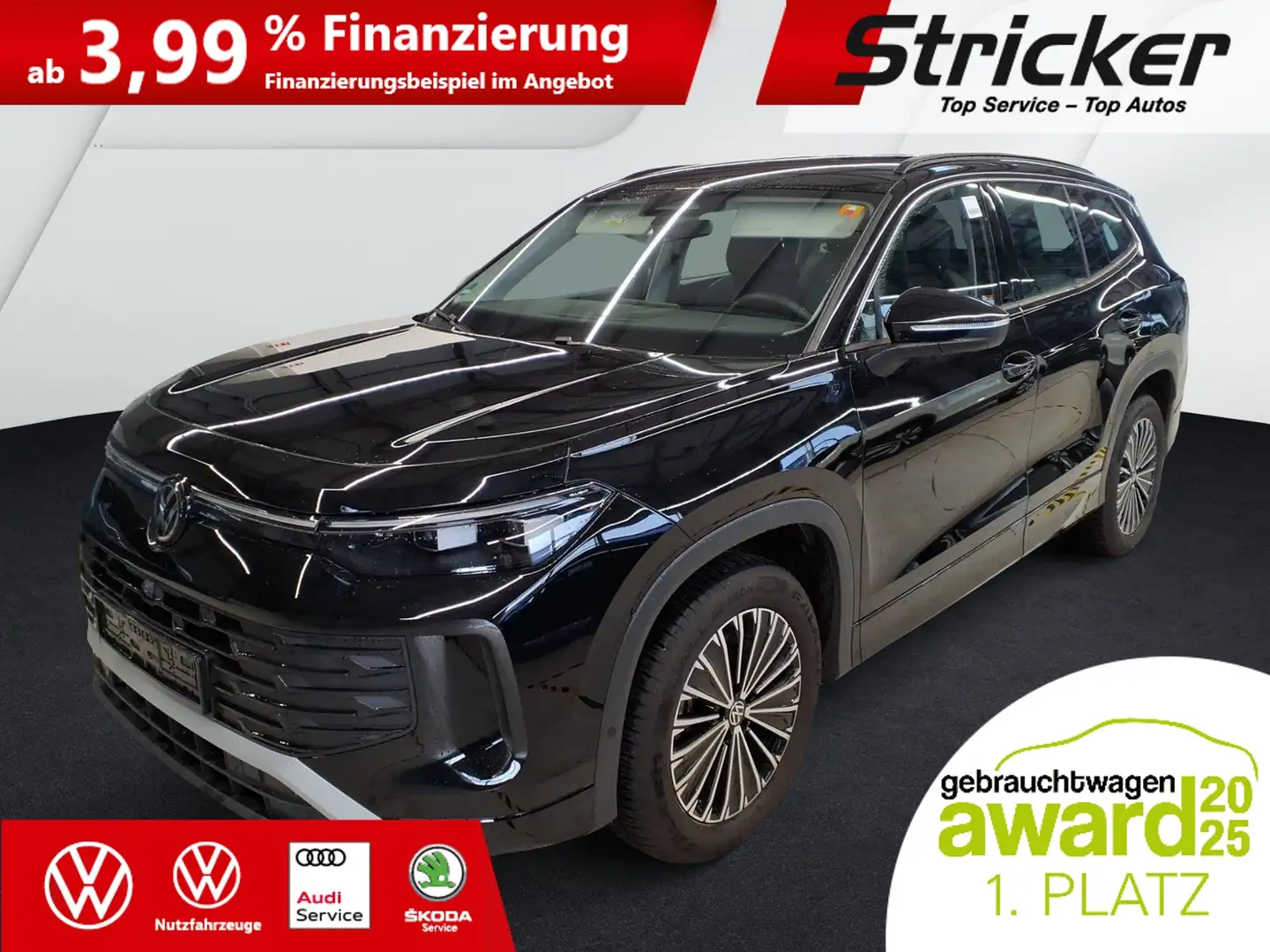 Volkswagen Tayron Life 1.5TSI DSG 299,-ohne Anzahlung AHK 7-Sitzer Schwarz - 2